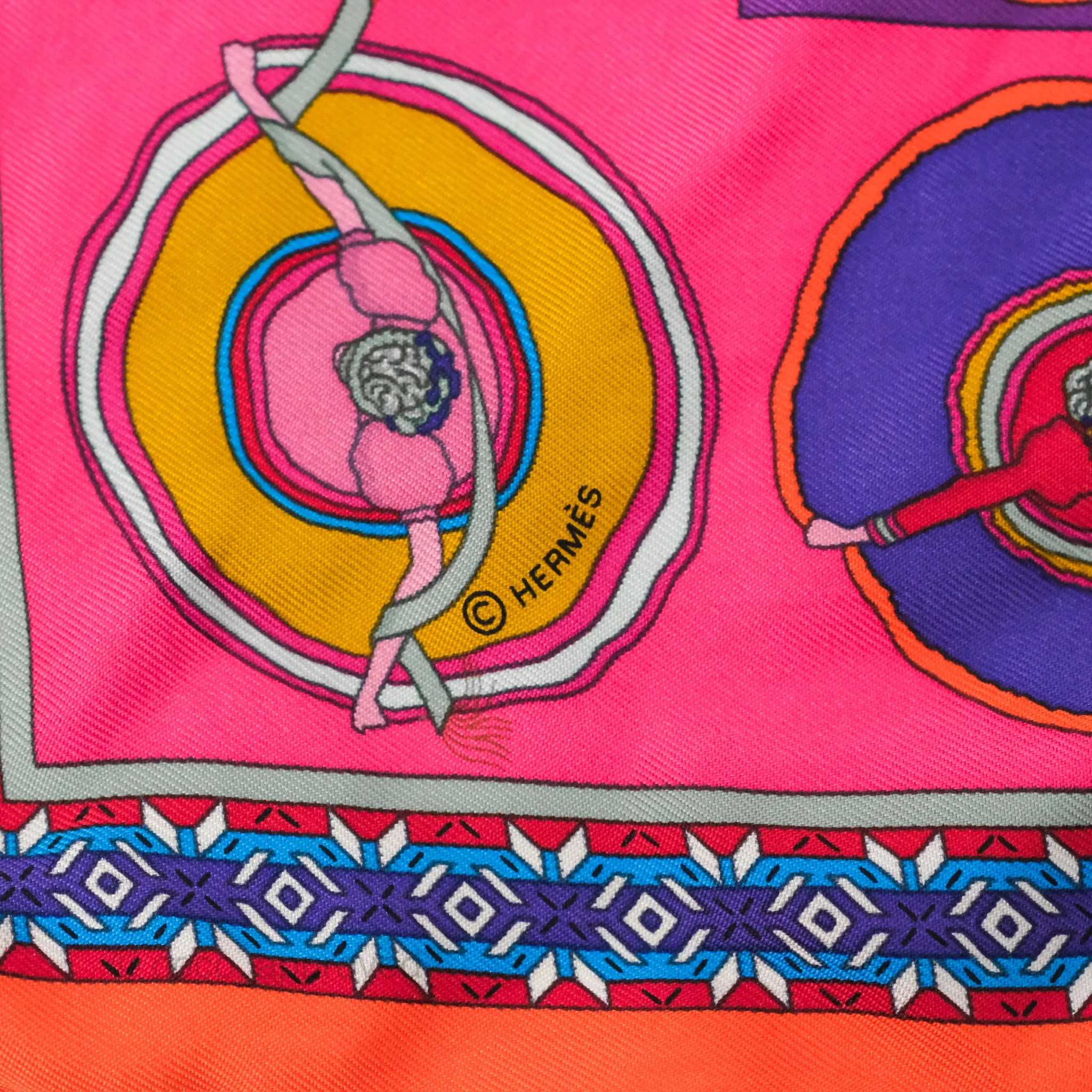 Hermes Belles Du Mexique Scarf 45