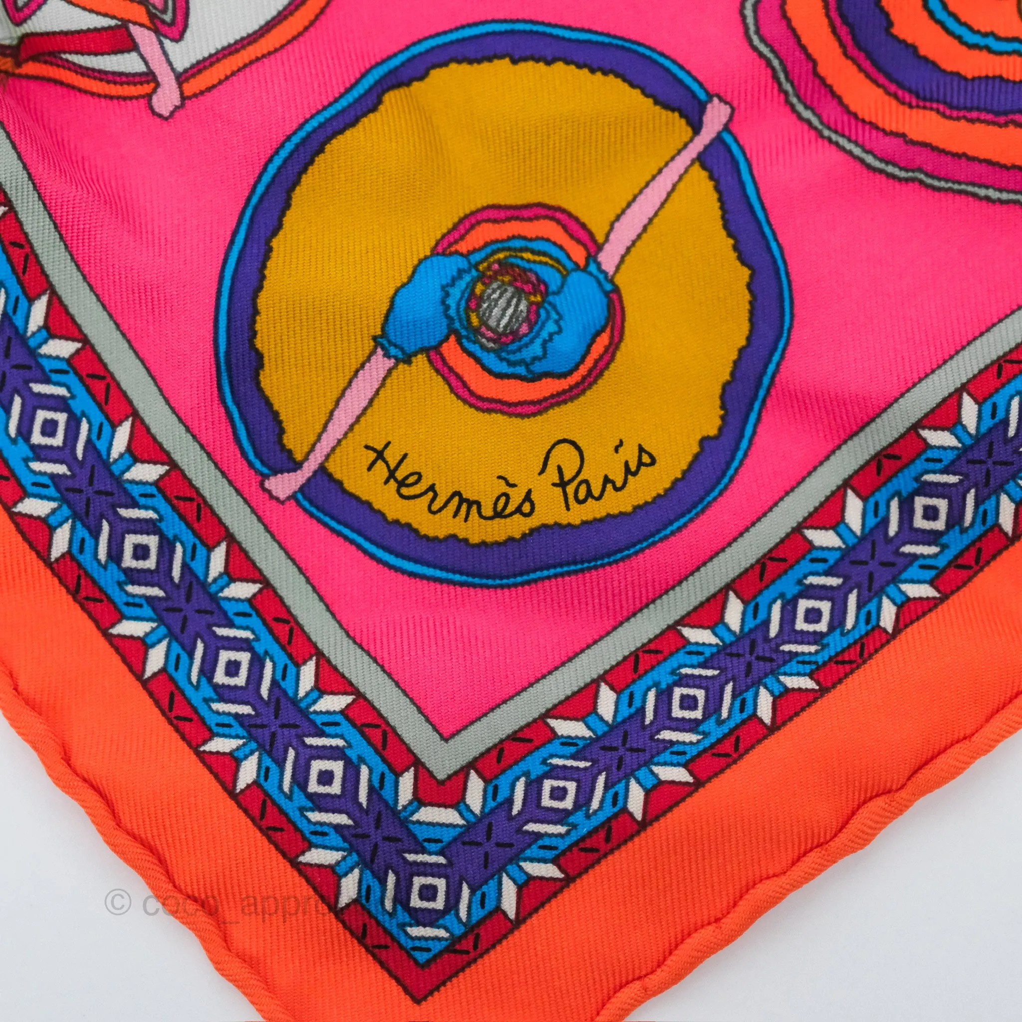 Hermes Belles Du Mexique Scarf 45