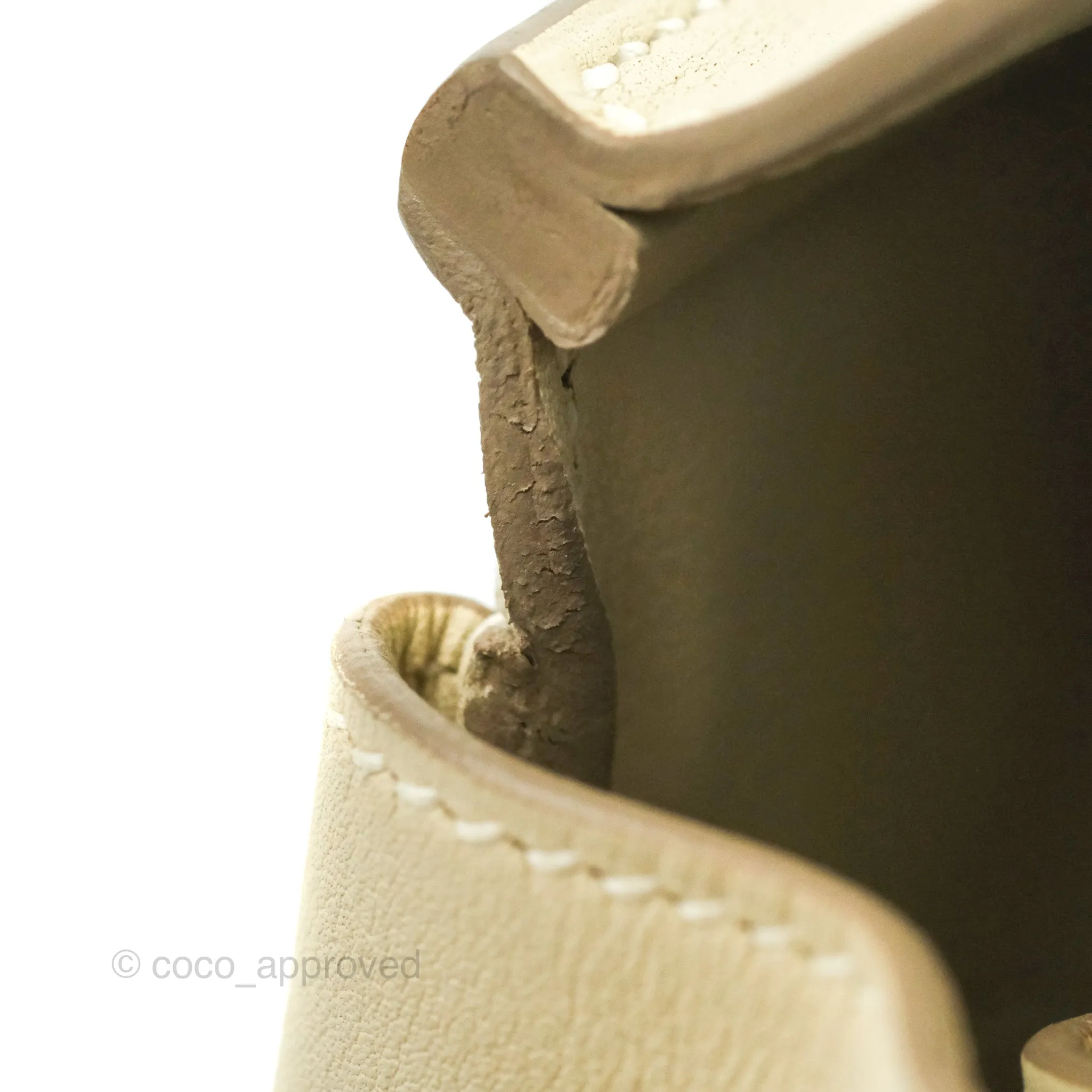 Hermes Birkin 25 Craie Swift Palladium Hardware