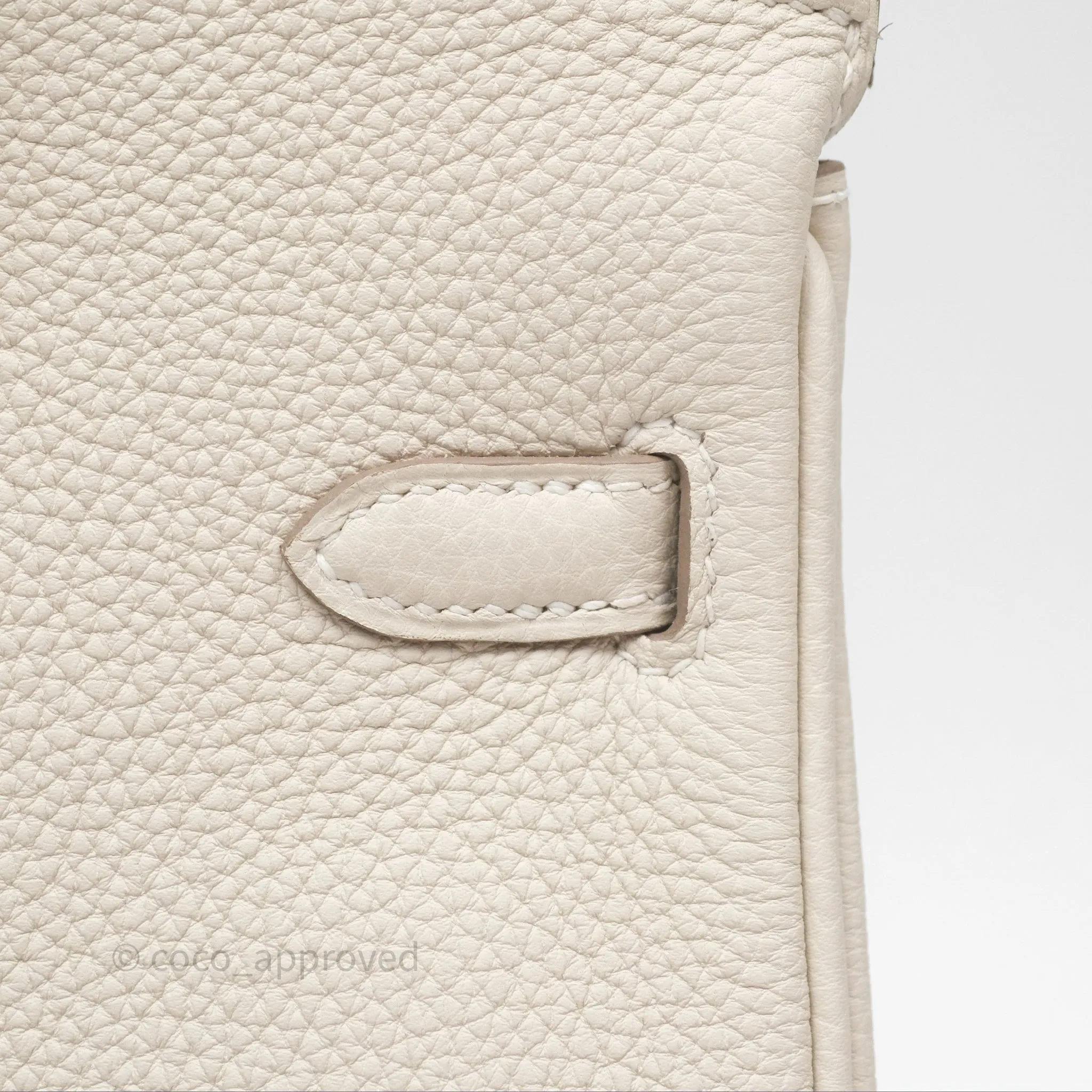 Hermes Birkin 25 Craie Togo Gold Hardware
