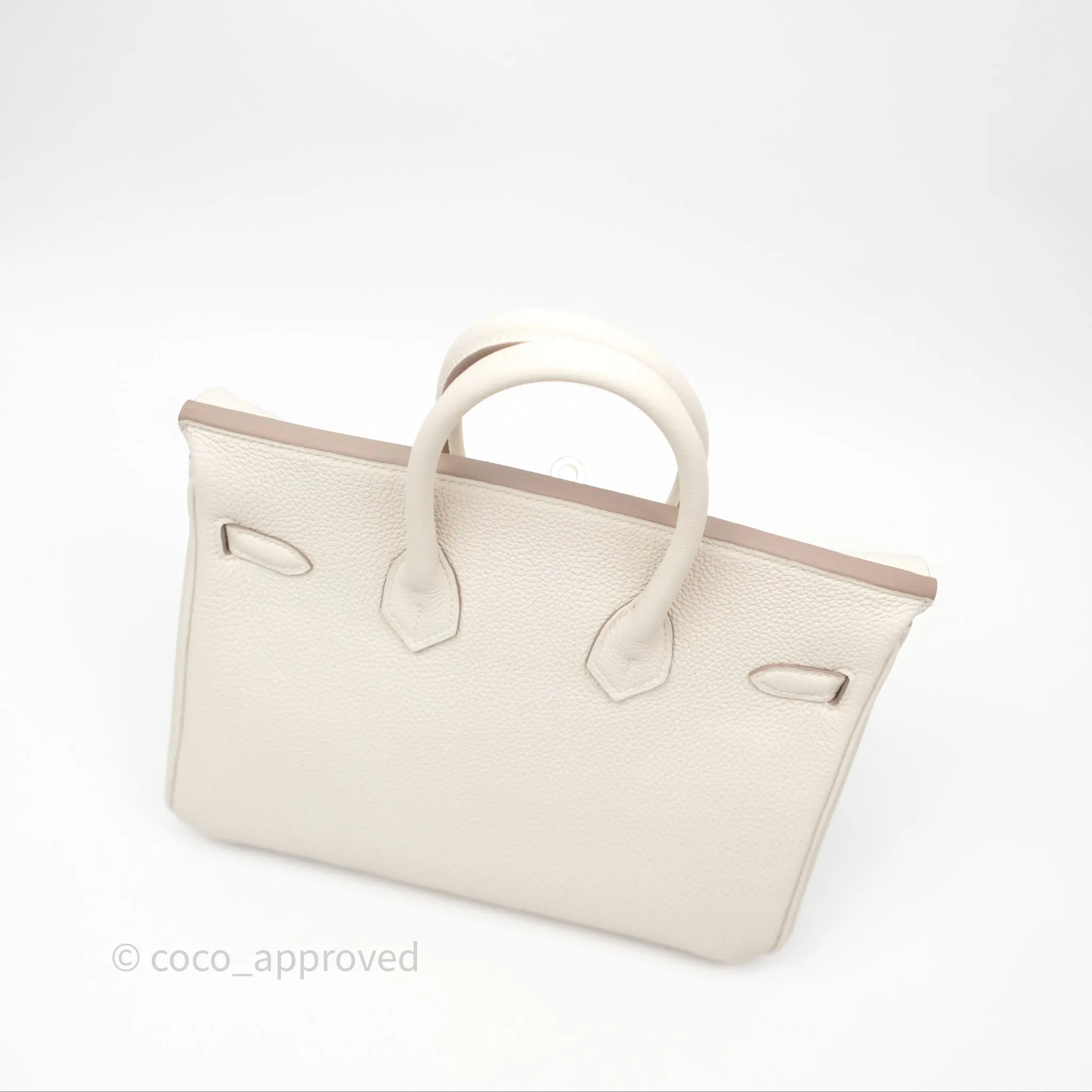 Hermes Birkin 25 Craie Togo Gold Hardware