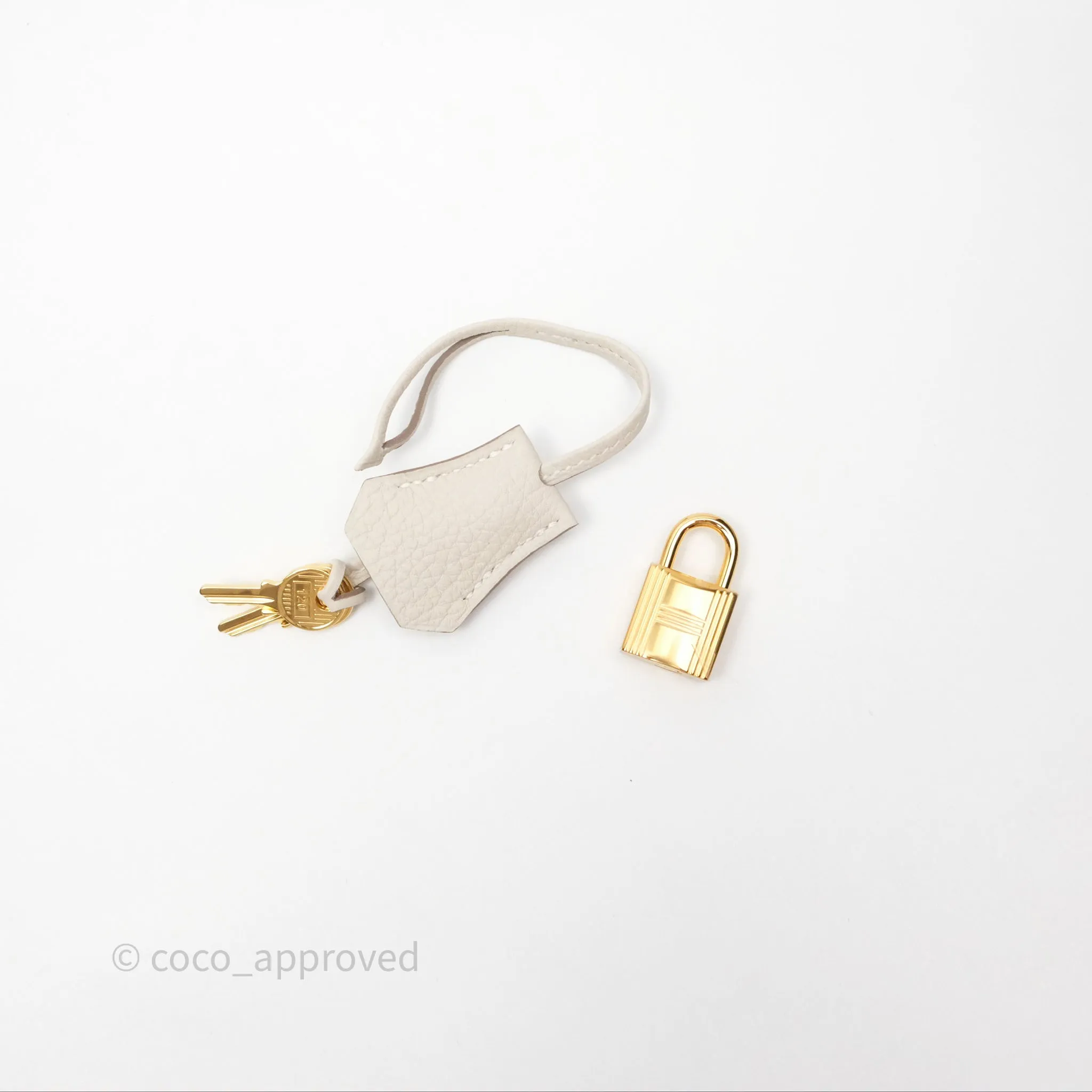 Hermes Birkin 25 Craie Togo Gold Hardware