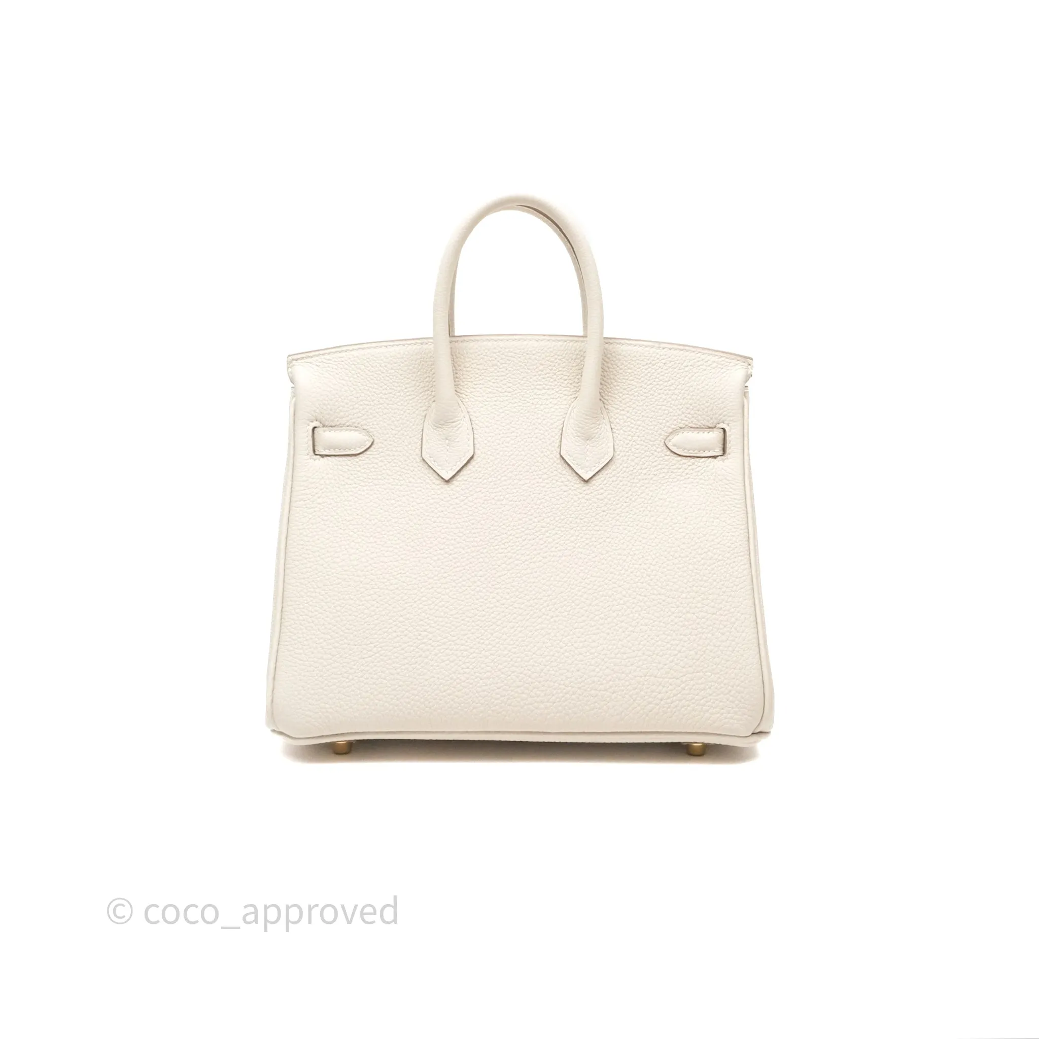 Hermes Birkin 25 Craie Togo Gold Hardware
