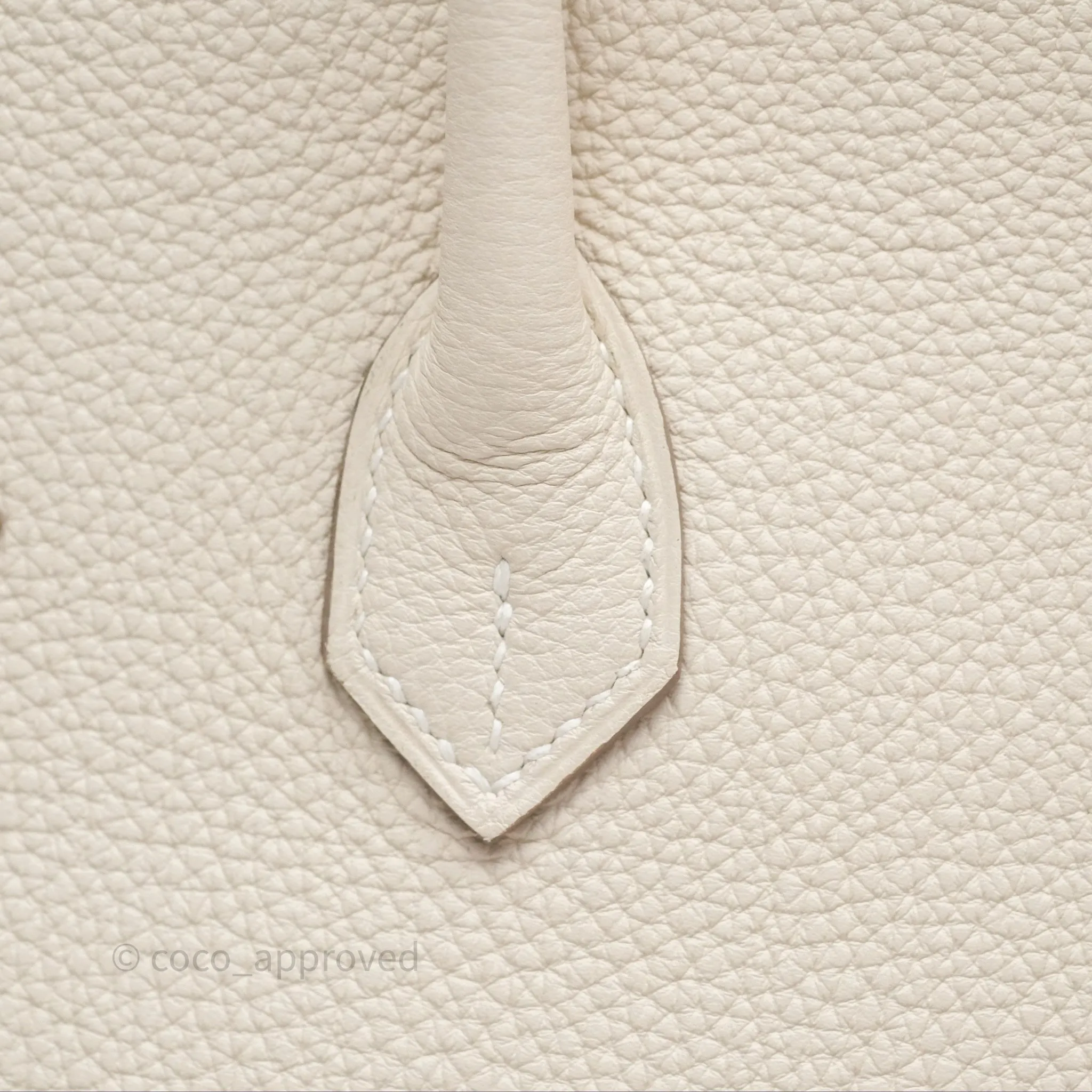Hermes Birkin 25 Craie Togo Gold Hardware