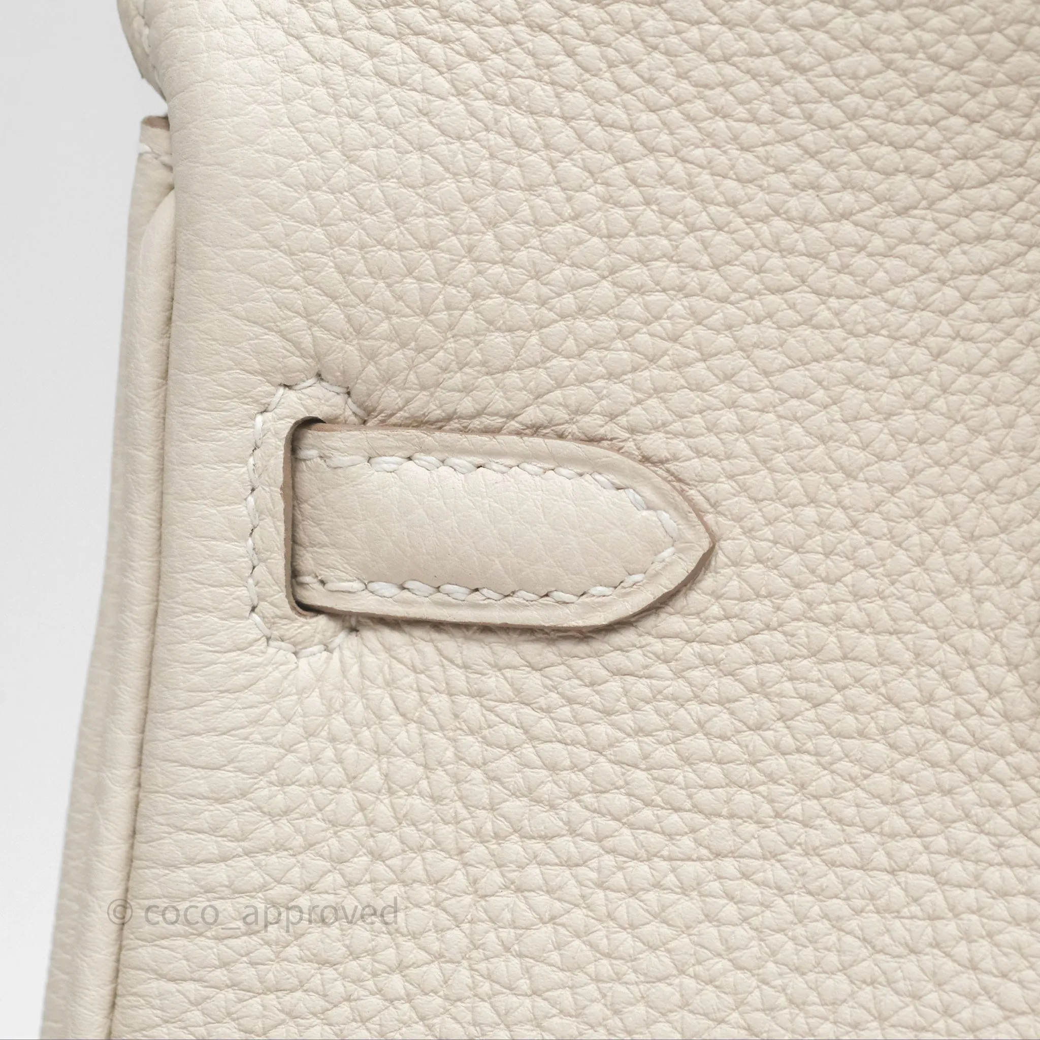 Hermes Birkin 25 Craie Togo Gold Hardware