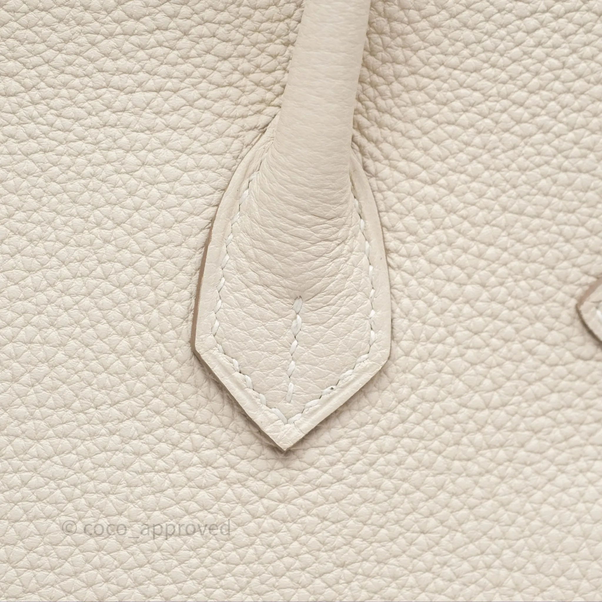 Hermes Birkin 25 Craie Togo Gold Hardware
