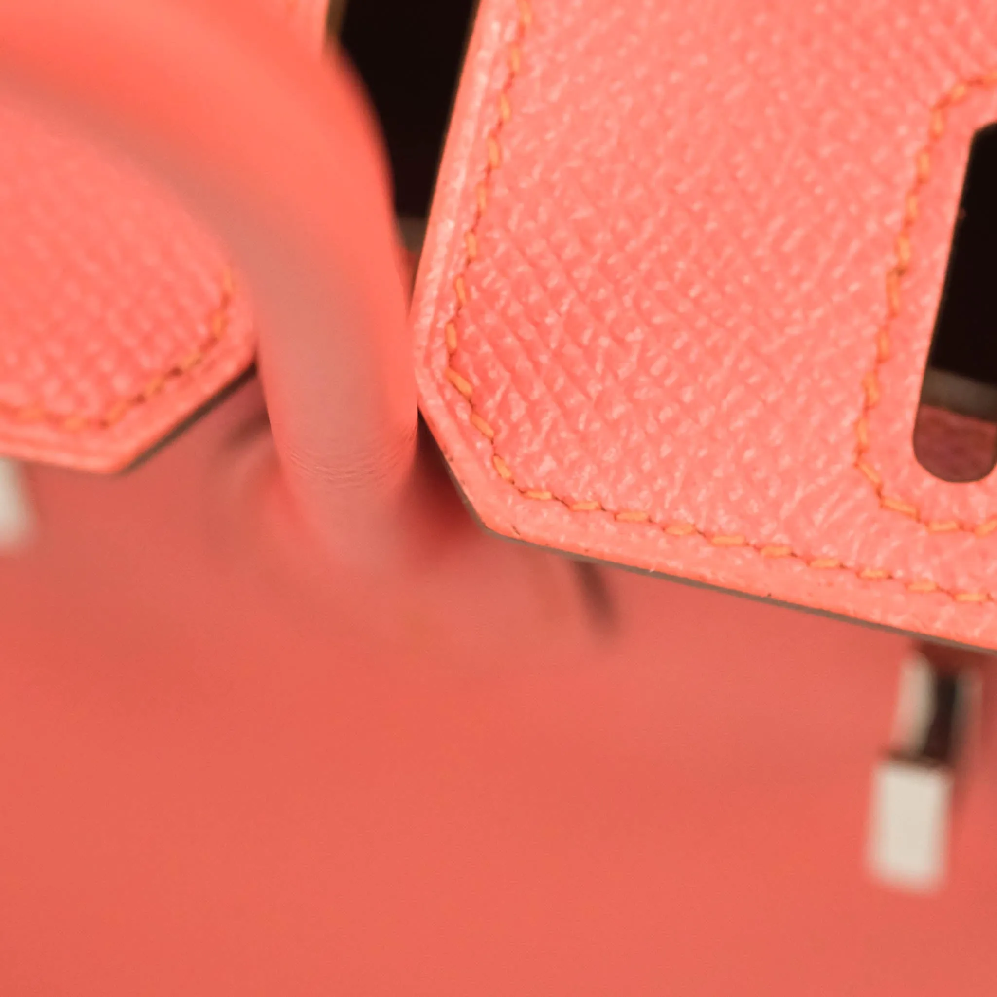 Hermes Birkin 25 Flamingo Epsom Palladium Hardware