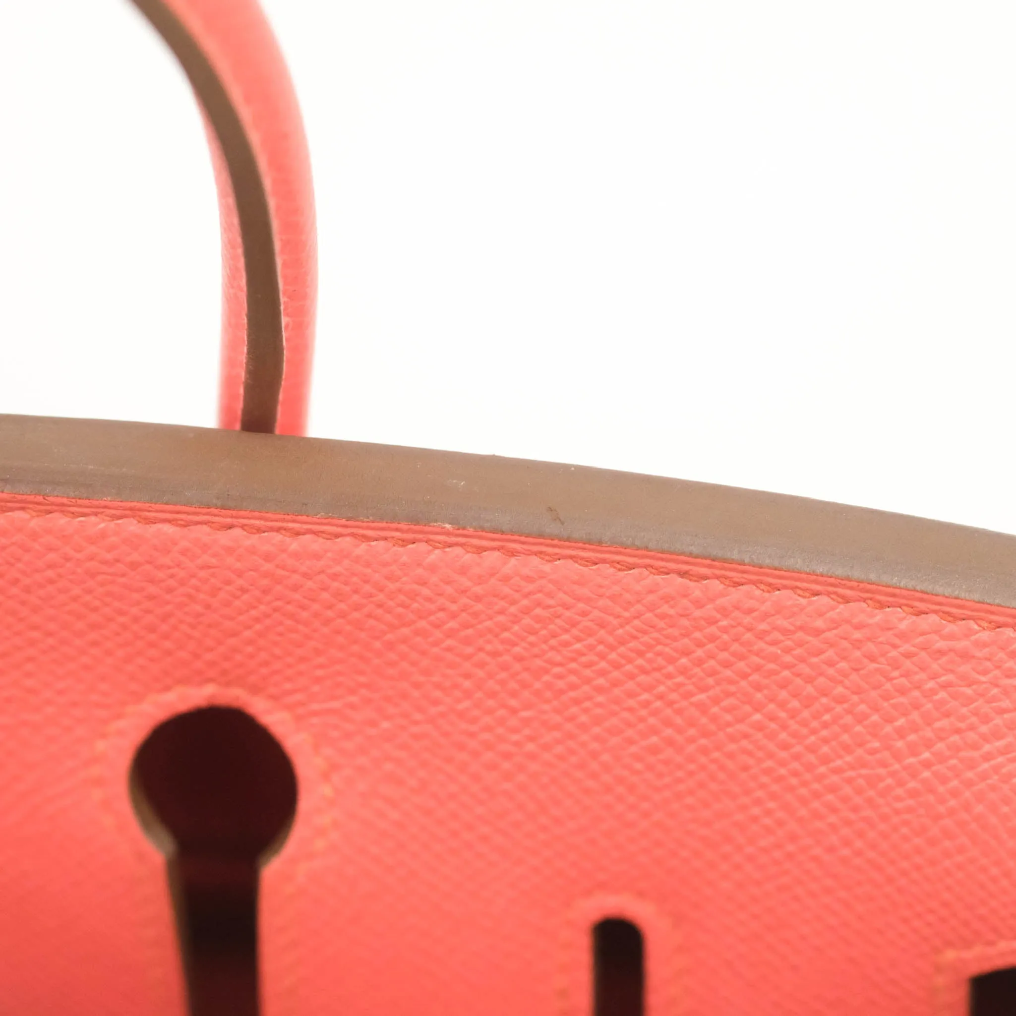 Hermes Birkin 25 Flamingo Epsom Palladium Hardware