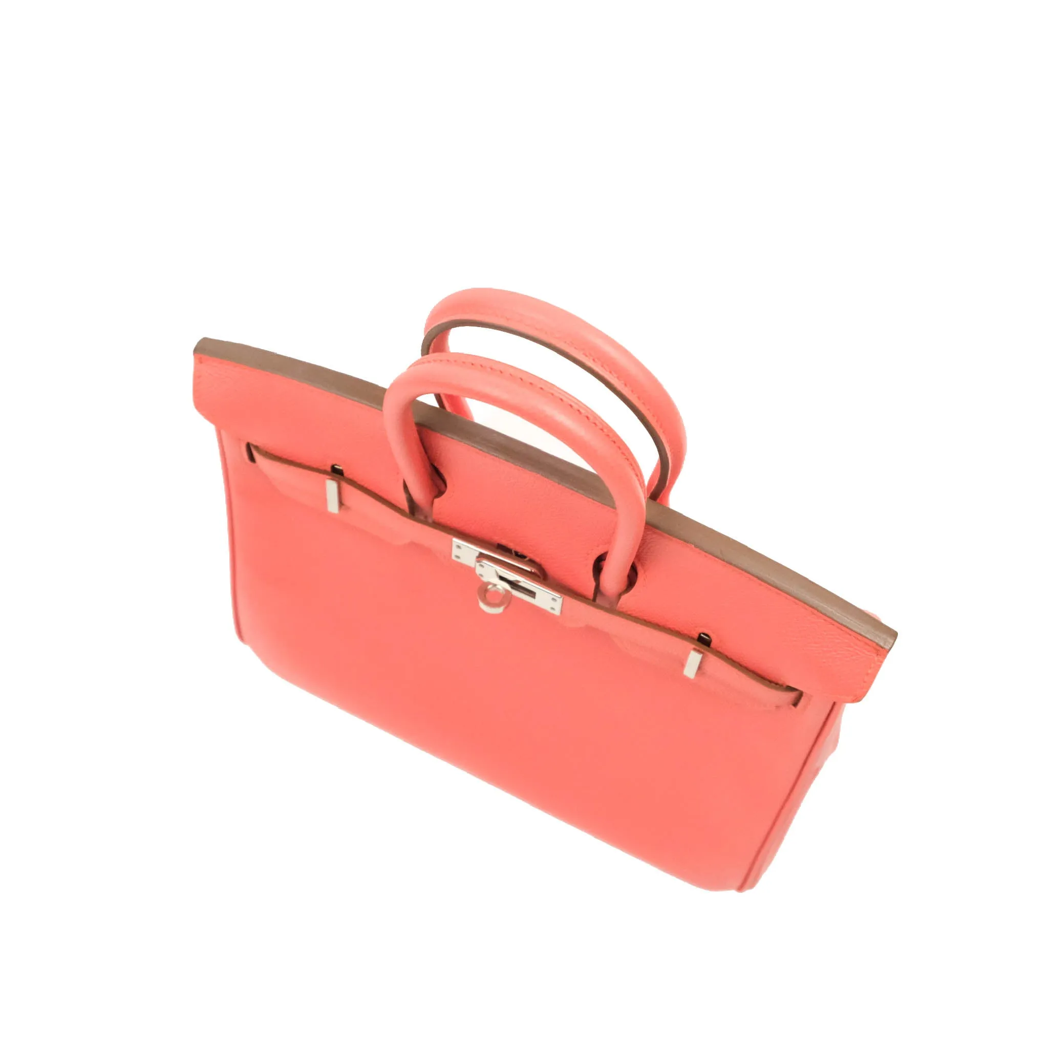 Hermes Birkin 25 Flamingo Epsom Palladium Hardware