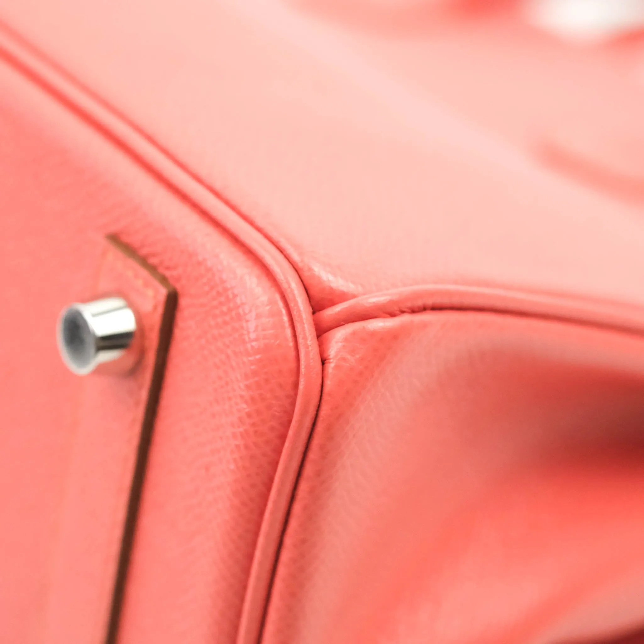 Hermes Birkin 25 Flamingo Epsom Palladium Hardware