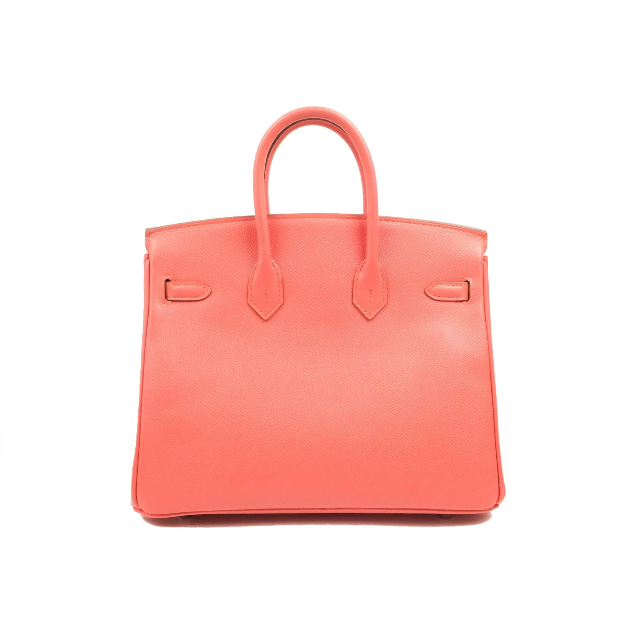 Hermes Birkin 25 Flamingo Epsom Palladium Hardware