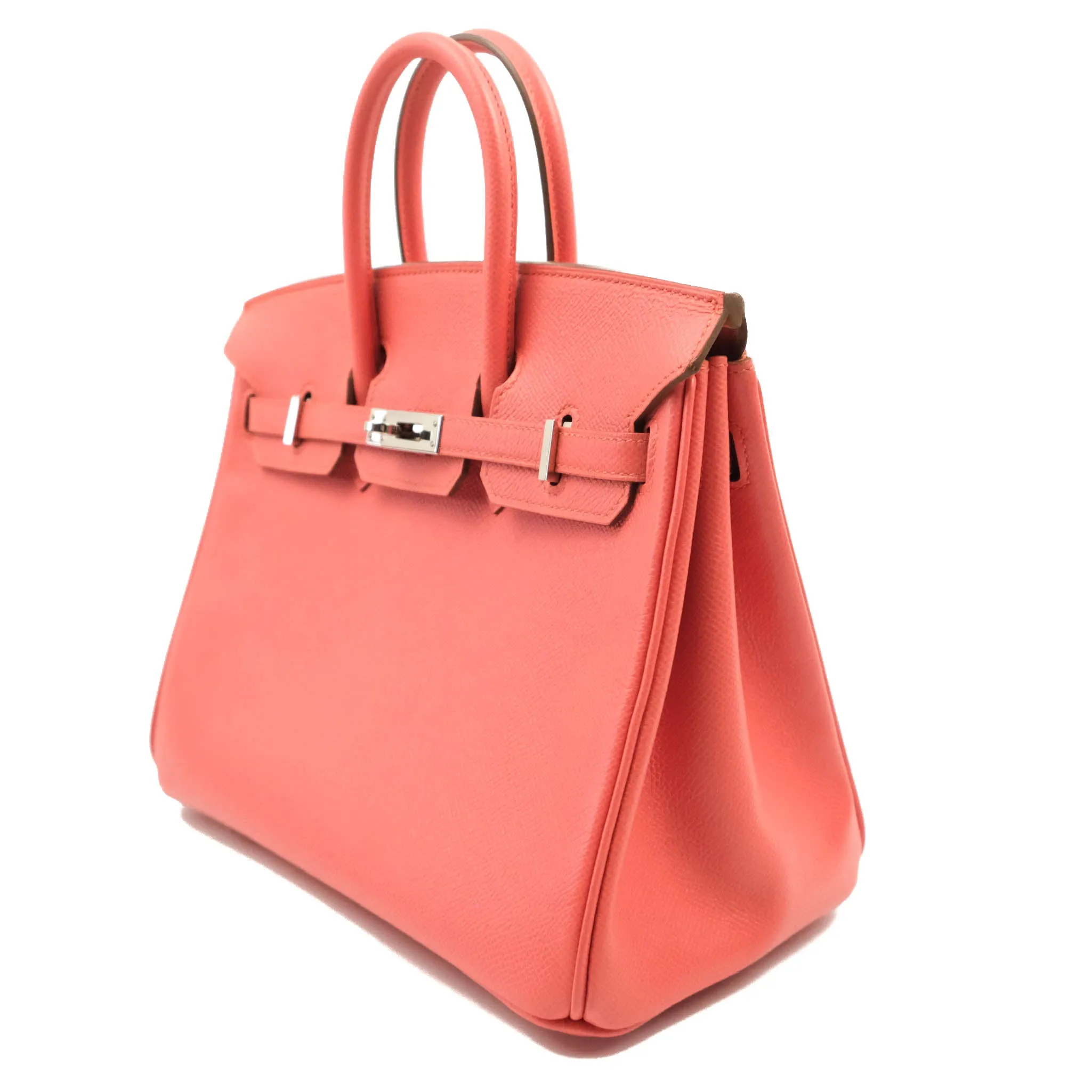 Hermes Birkin 25 Flamingo Epsom Palladium Hardware