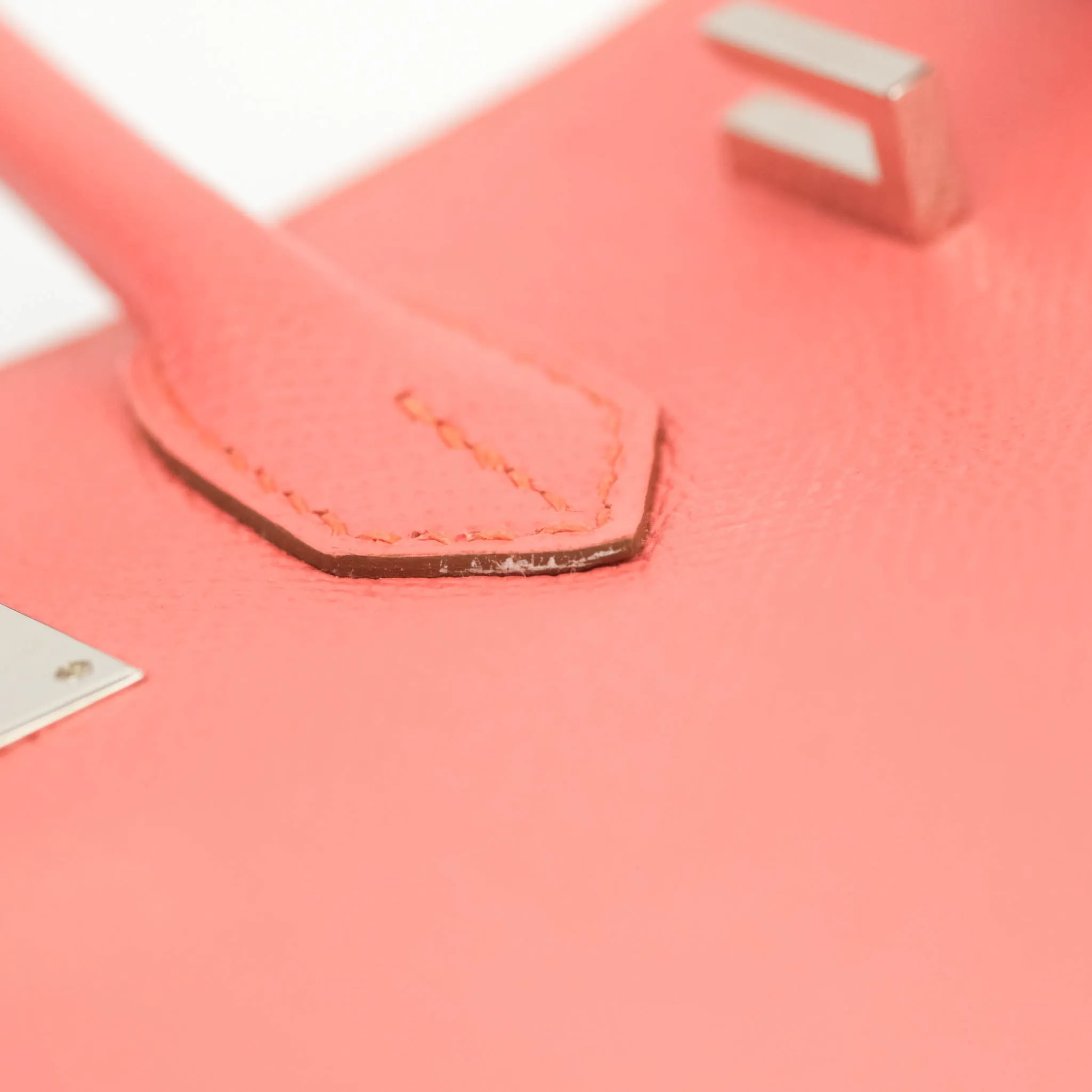Hermes Birkin 25 Flamingo Epsom Palladium Hardware