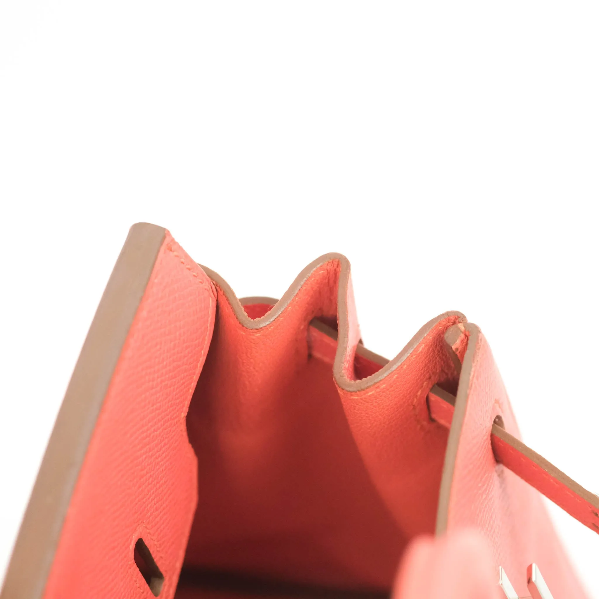 Hermes Birkin 25 Flamingo Epsom Palladium Hardware