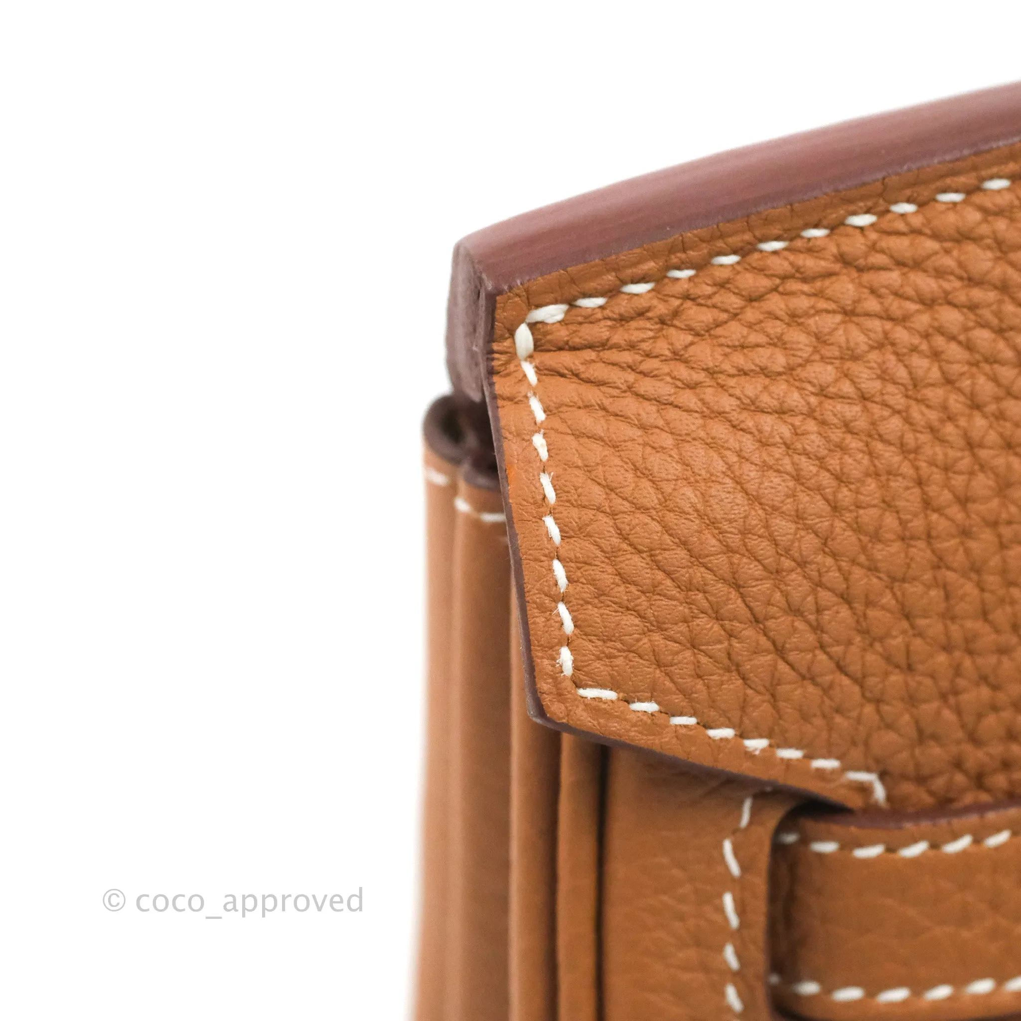 Hermes Birkin 25 Gold Togo Palladium Hardware