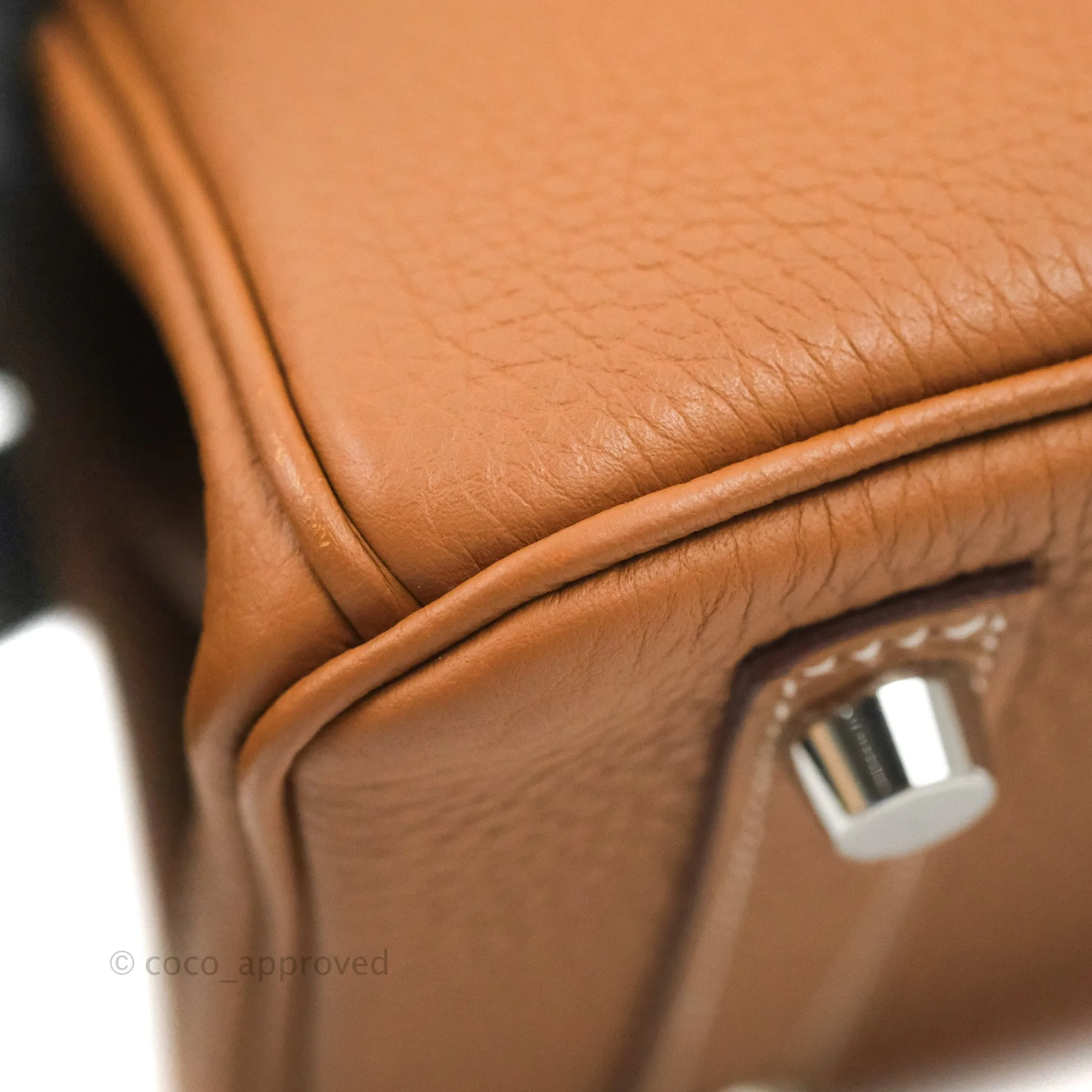 Hermes Birkin 25 Gold Togo Palladium Hardware