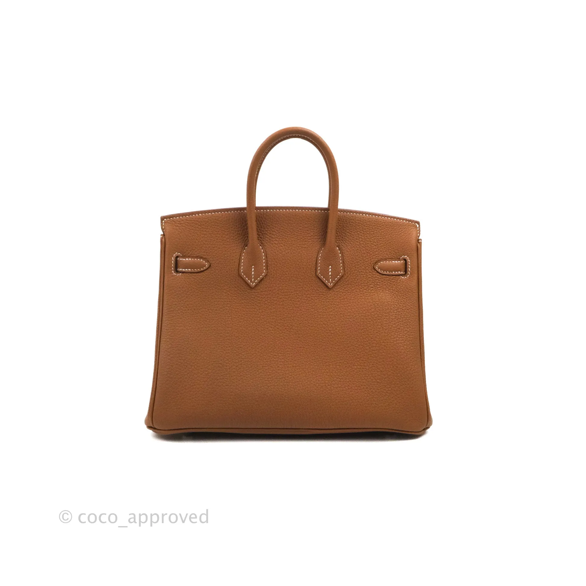 Hermes Birkin 25 Gold Togo Palladium Hardware