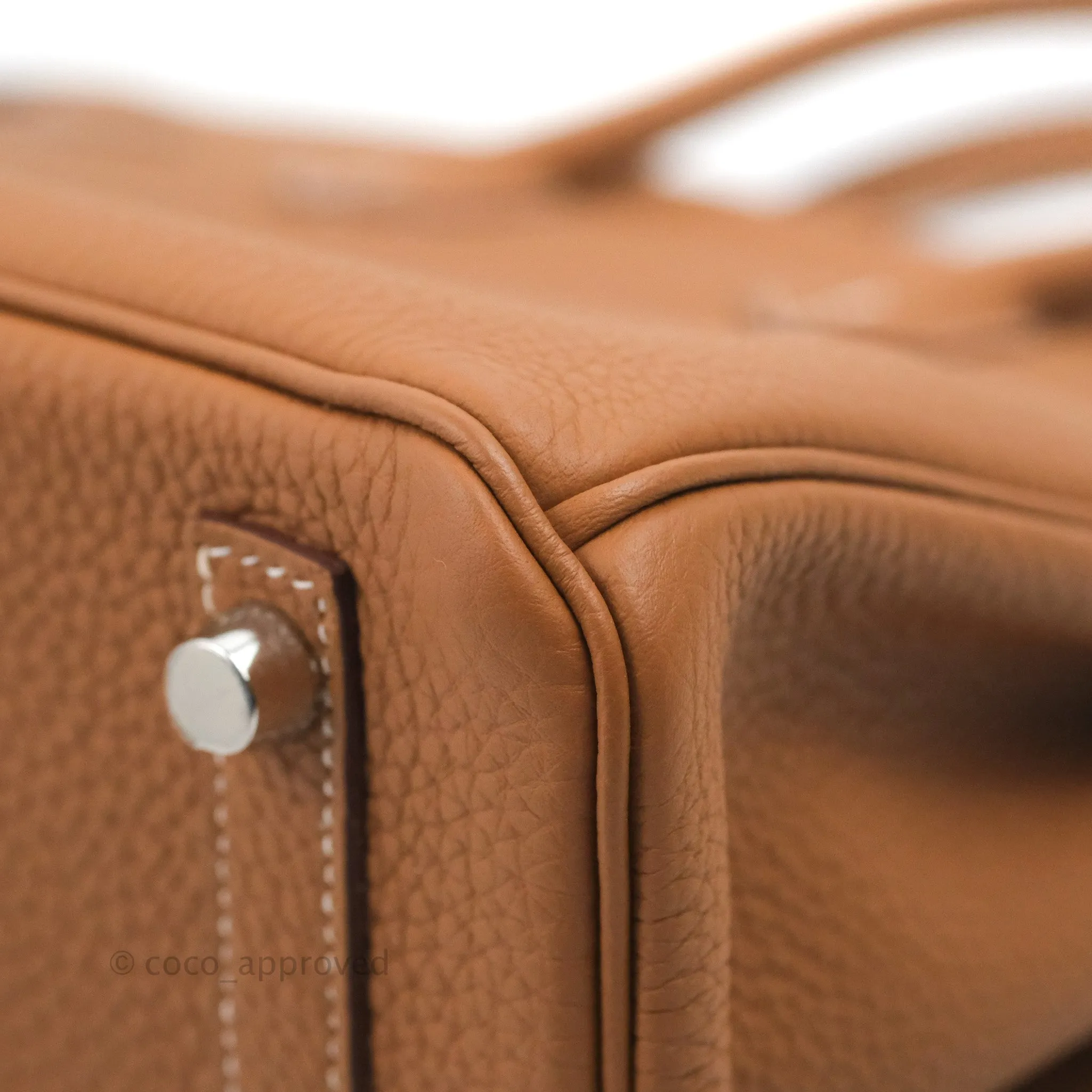 Hermes Birkin 25 Gold Togo Palladium Hardware