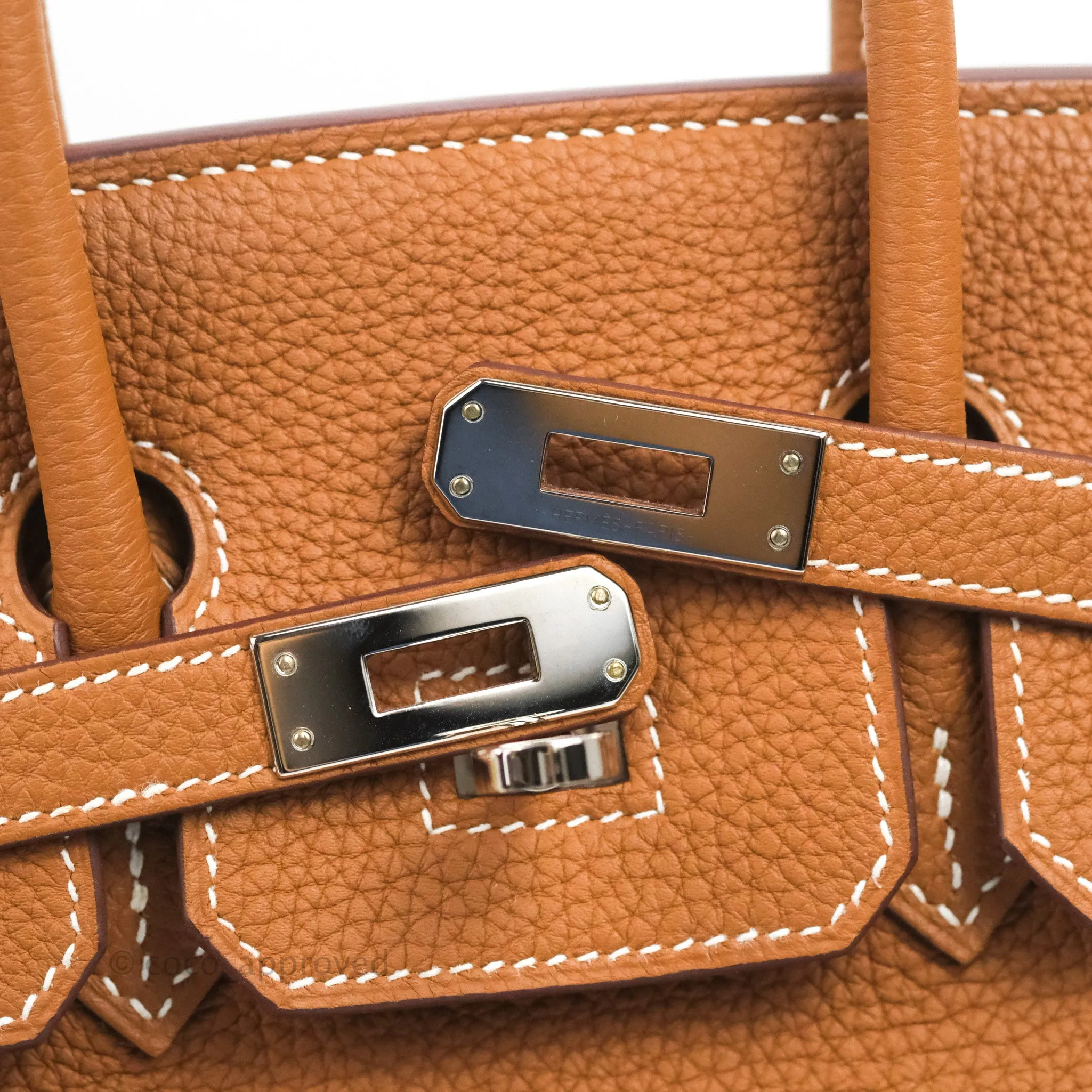 Hermes Birkin 25 Gold Togo Palladium Hardware