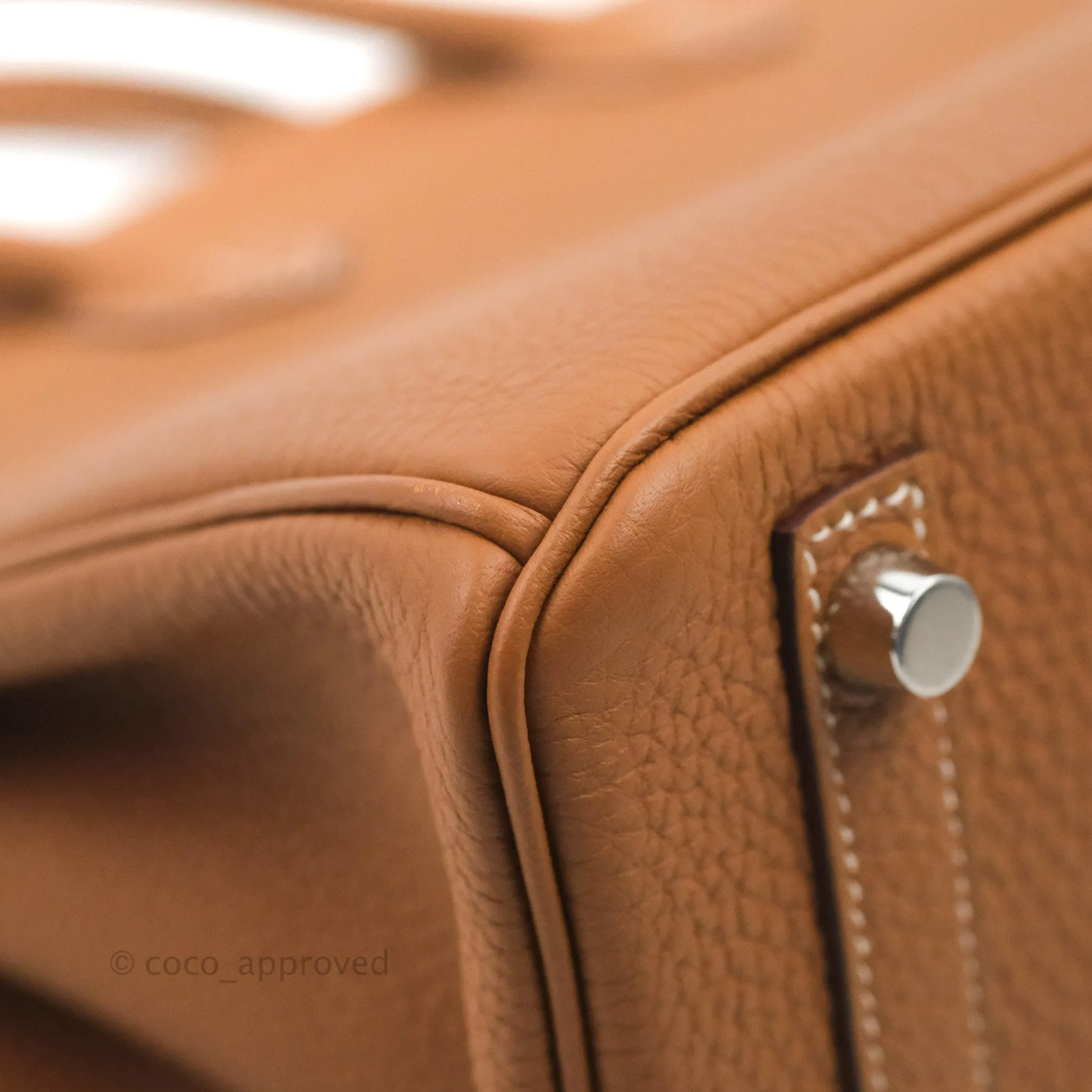 Hermes Birkin 25 Gold Togo Palladium Hardware