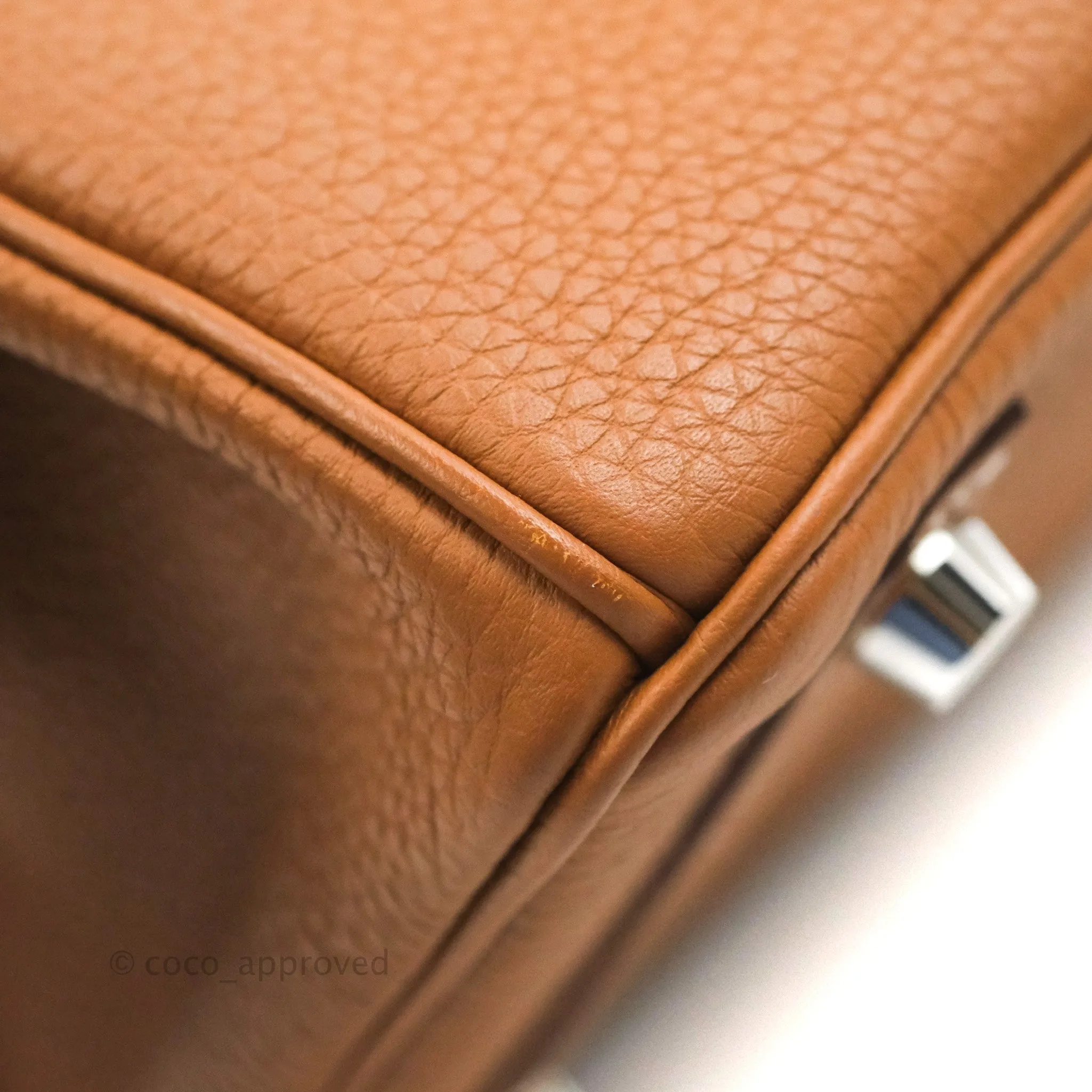 Hermes Birkin 25 Gold Togo Palladium Hardware