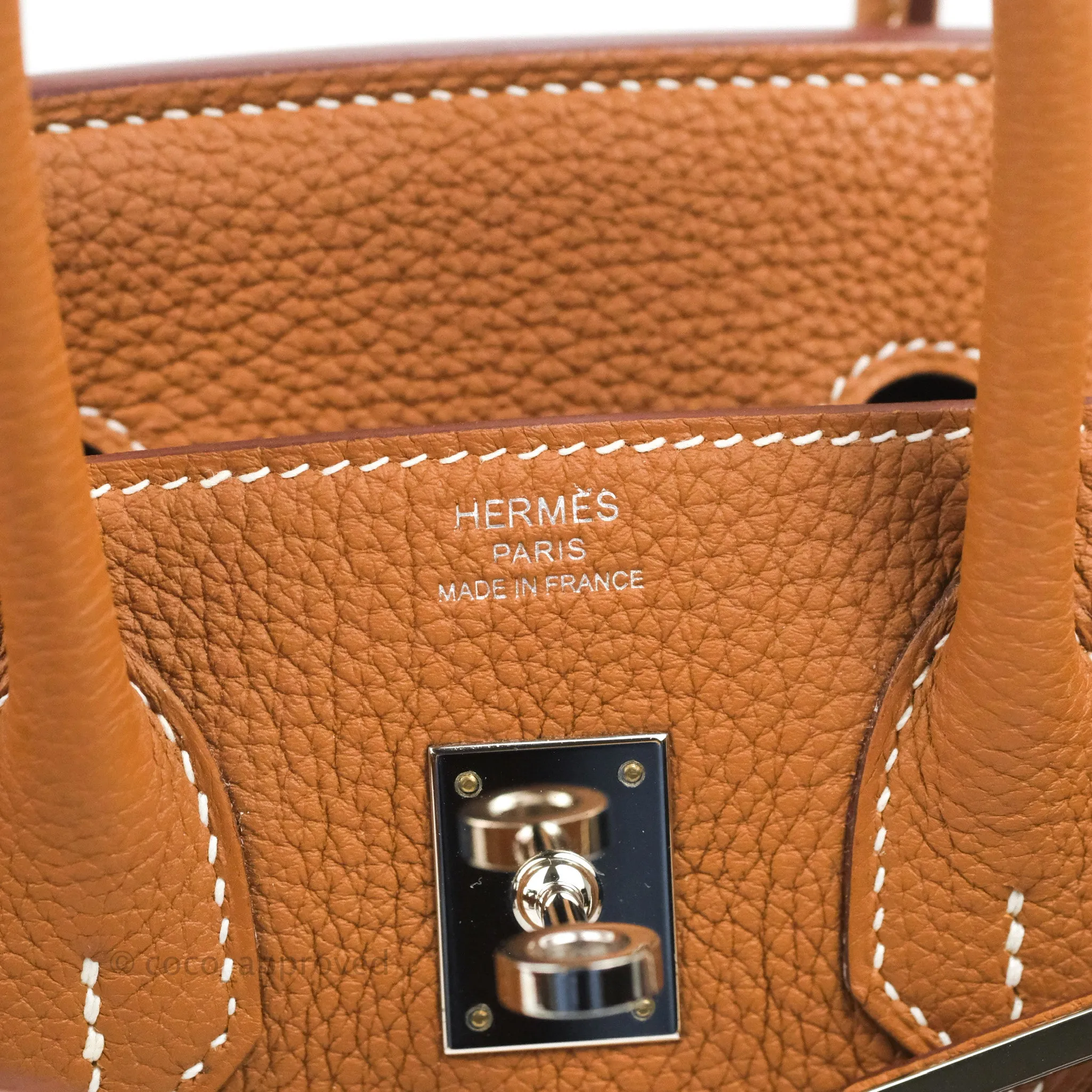 Hermes Birkin 25 Gold Togo Palladium Hardware