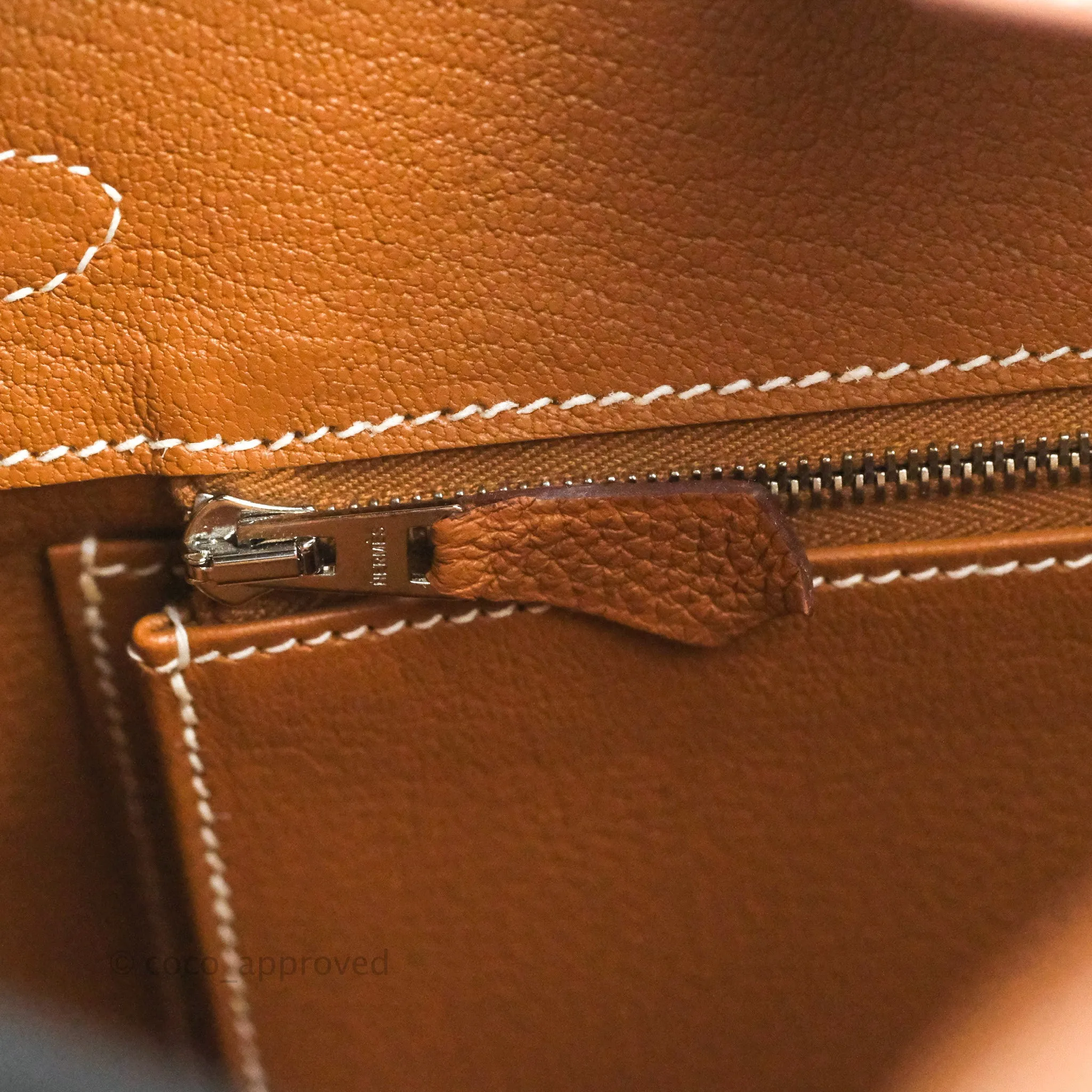 Hermes Birkin 25 Gold Togo Palladium Hardware
