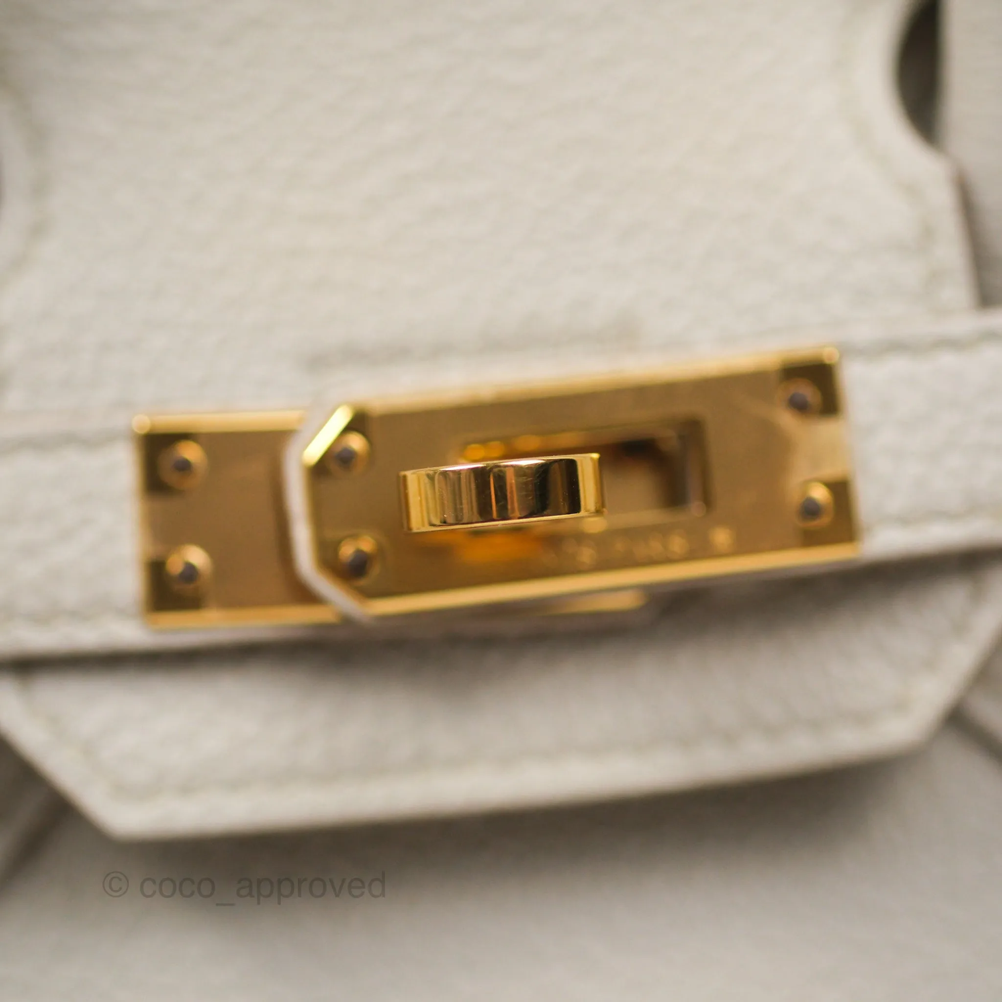 Hermes Birkin 25 Retourne Beton 8L Togo Gold Hardware