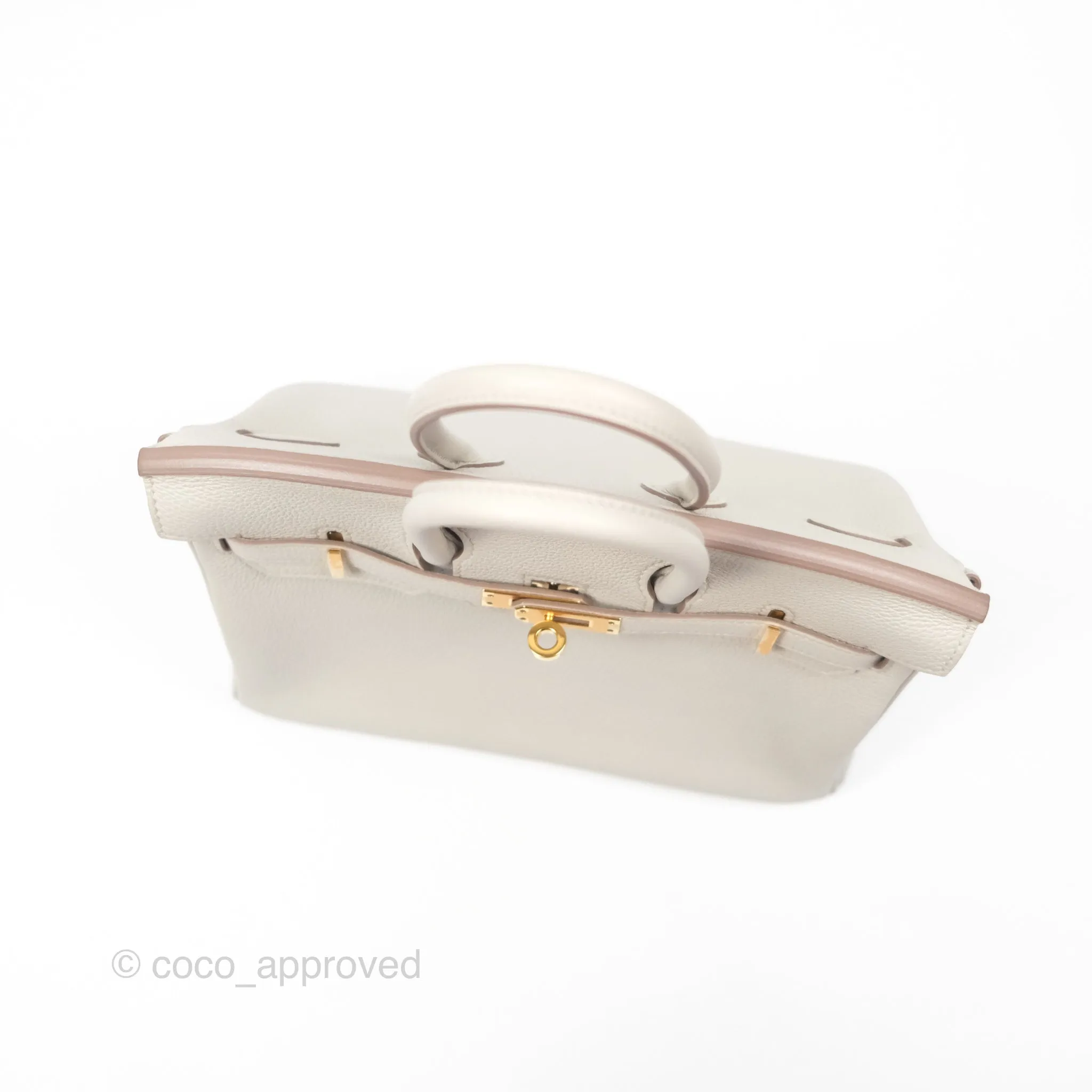 Hermes Birkin 25 Retourne Beton 8L Togo Gold Hardware