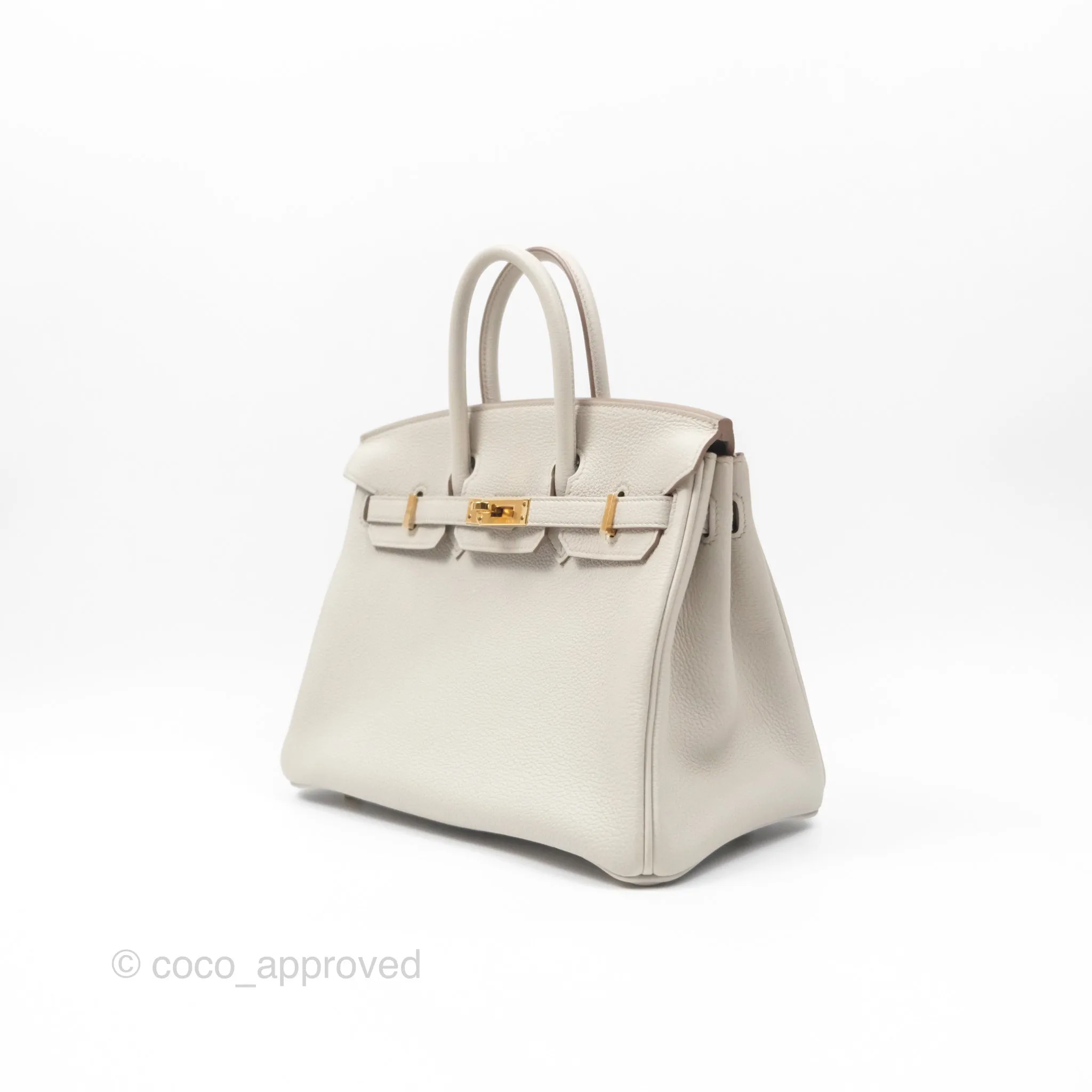 Hermes Birkin 25 Retourne Beton 8L Togo Gold Hardware