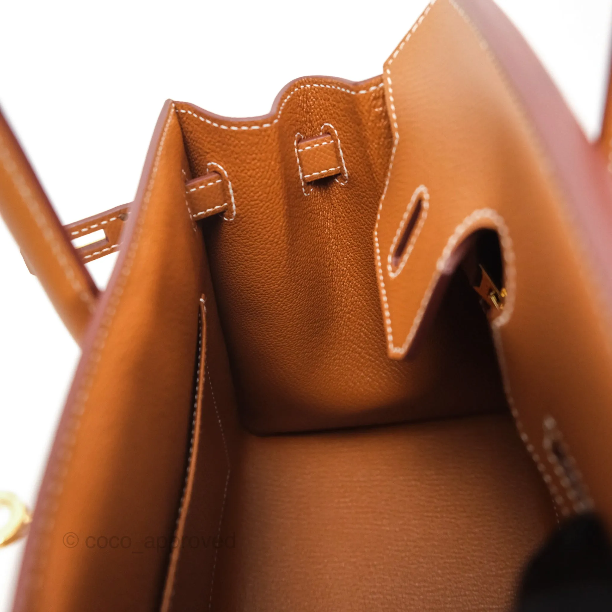 Hermes Birkin 25 Sellier Gold 37 Epsom Gold Hardware