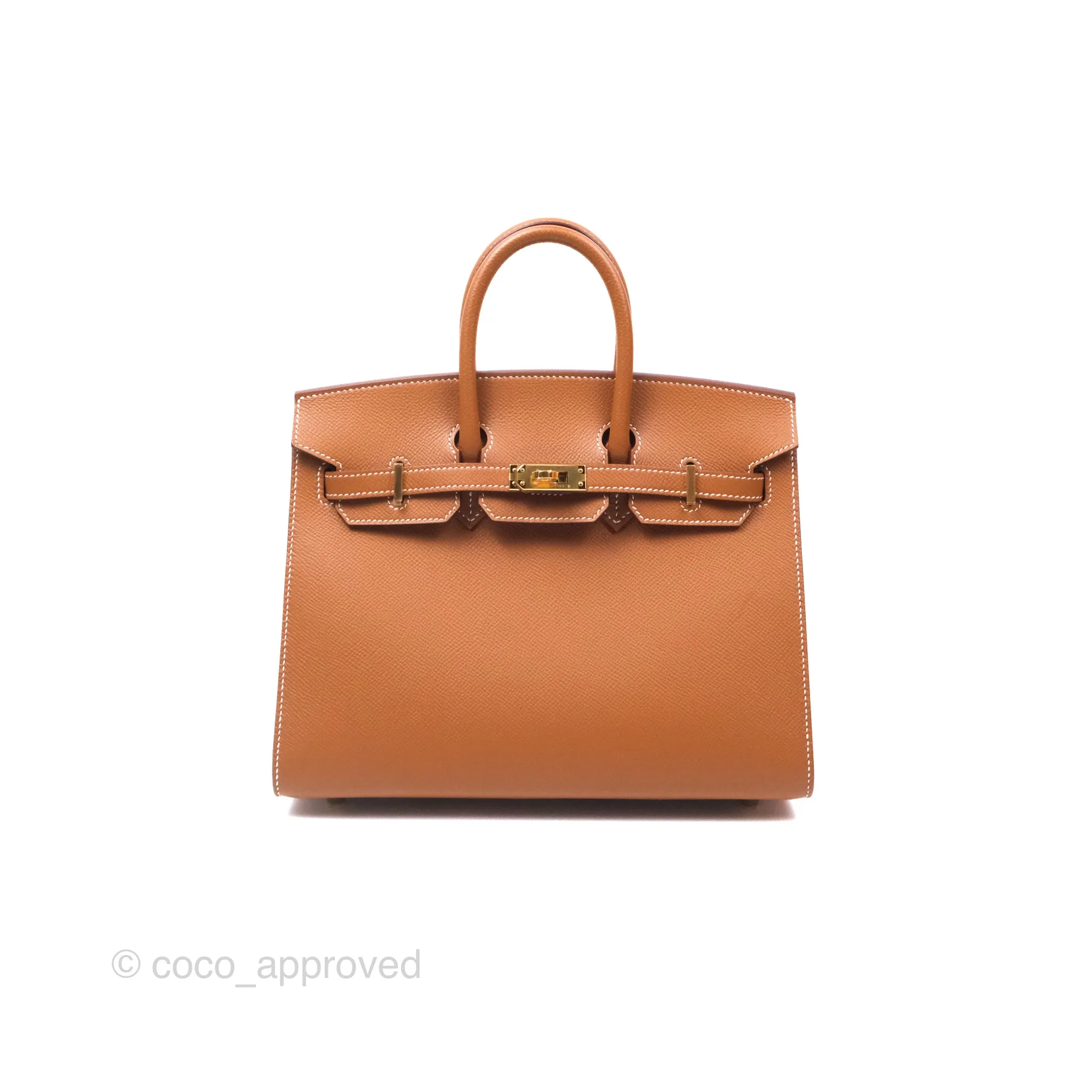 Hermes Birkin 25 Sellier Gold 37 Epsom Gold Hardware
