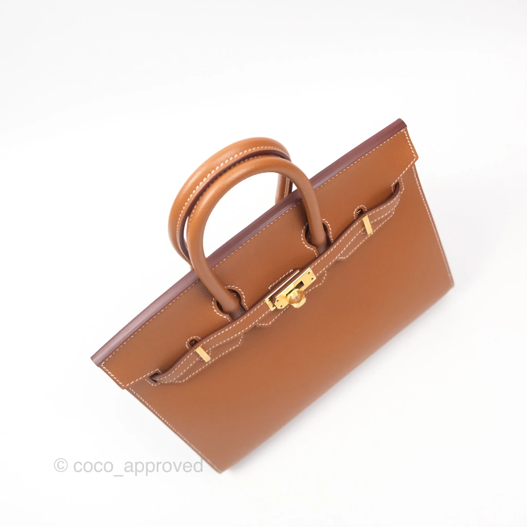 Hermes Birkin 25 Sellier Gold 37 Epsom Gold Hardware