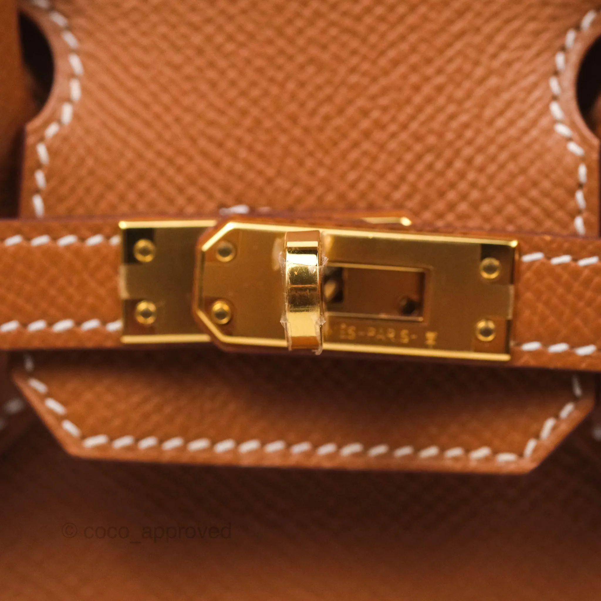 Hermes Birkin 25 Sellier Gold 37 Epsom Gold Hardware