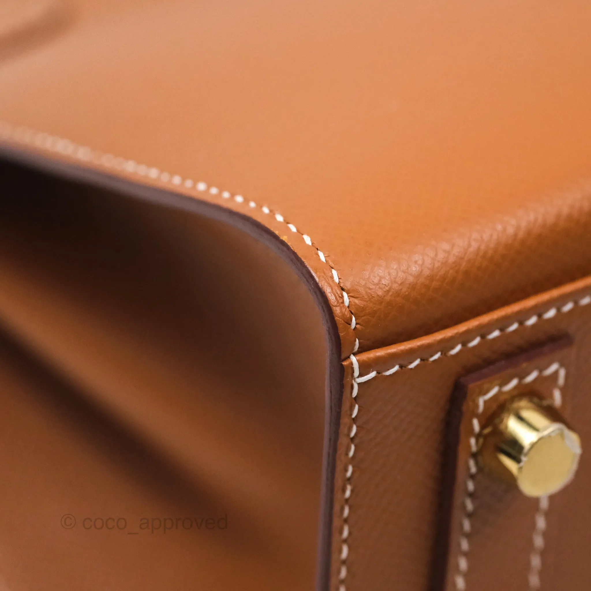 Hermes Birkin 25 Sellier Gold 37 Epsom Gold Hardware