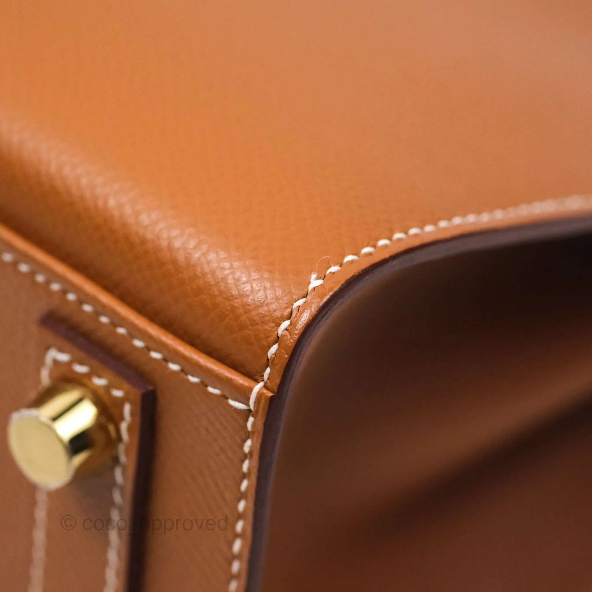 Hermes Birkin 25 Sellier Gold 37 Epsom Gold Hardware
