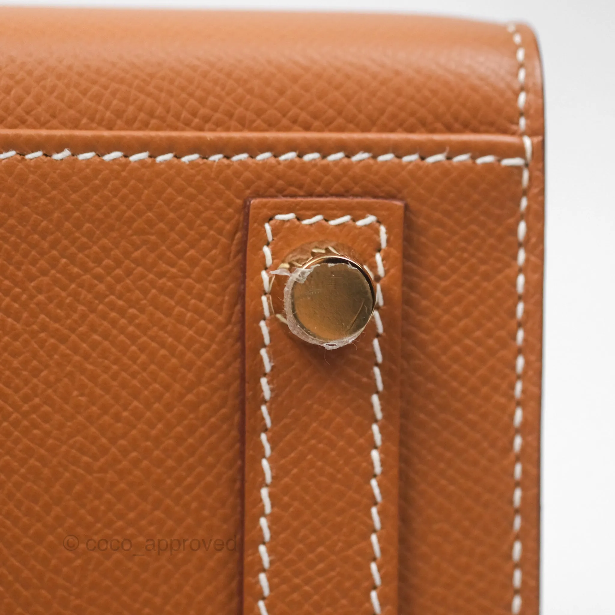 Hermes Birkin 25 Sellier Gold 37 Epsom Gold Hardware