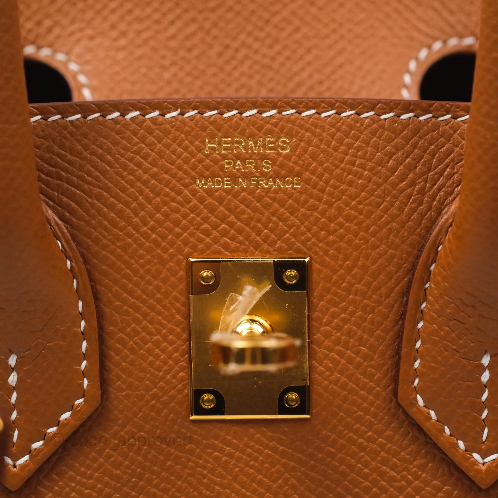 Hermes Birkin 25 Sellier Gold 37 Epsom Gold Hardware