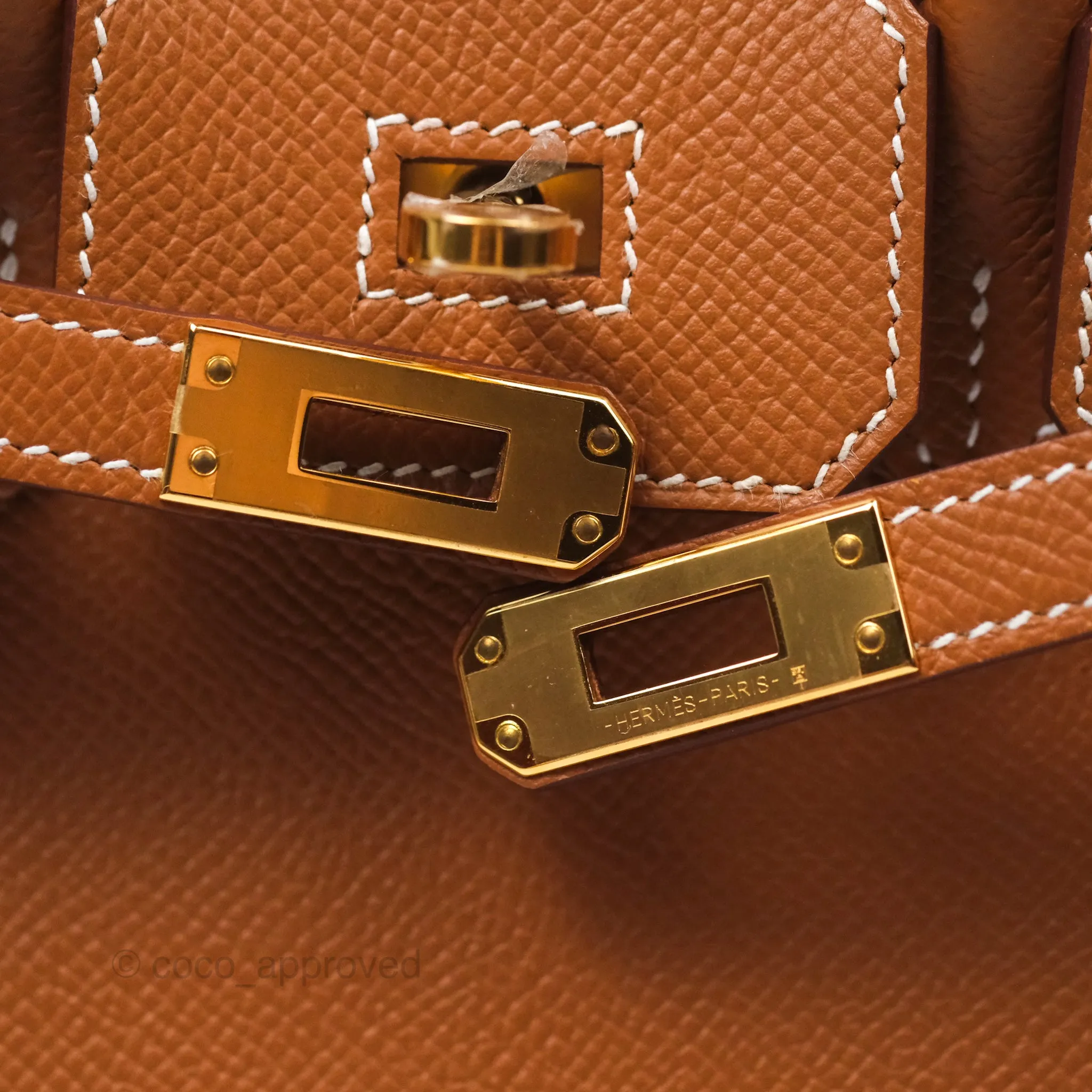 Hermes Birkin 25 Sellier Gold 37 Epsom Gold Hardware