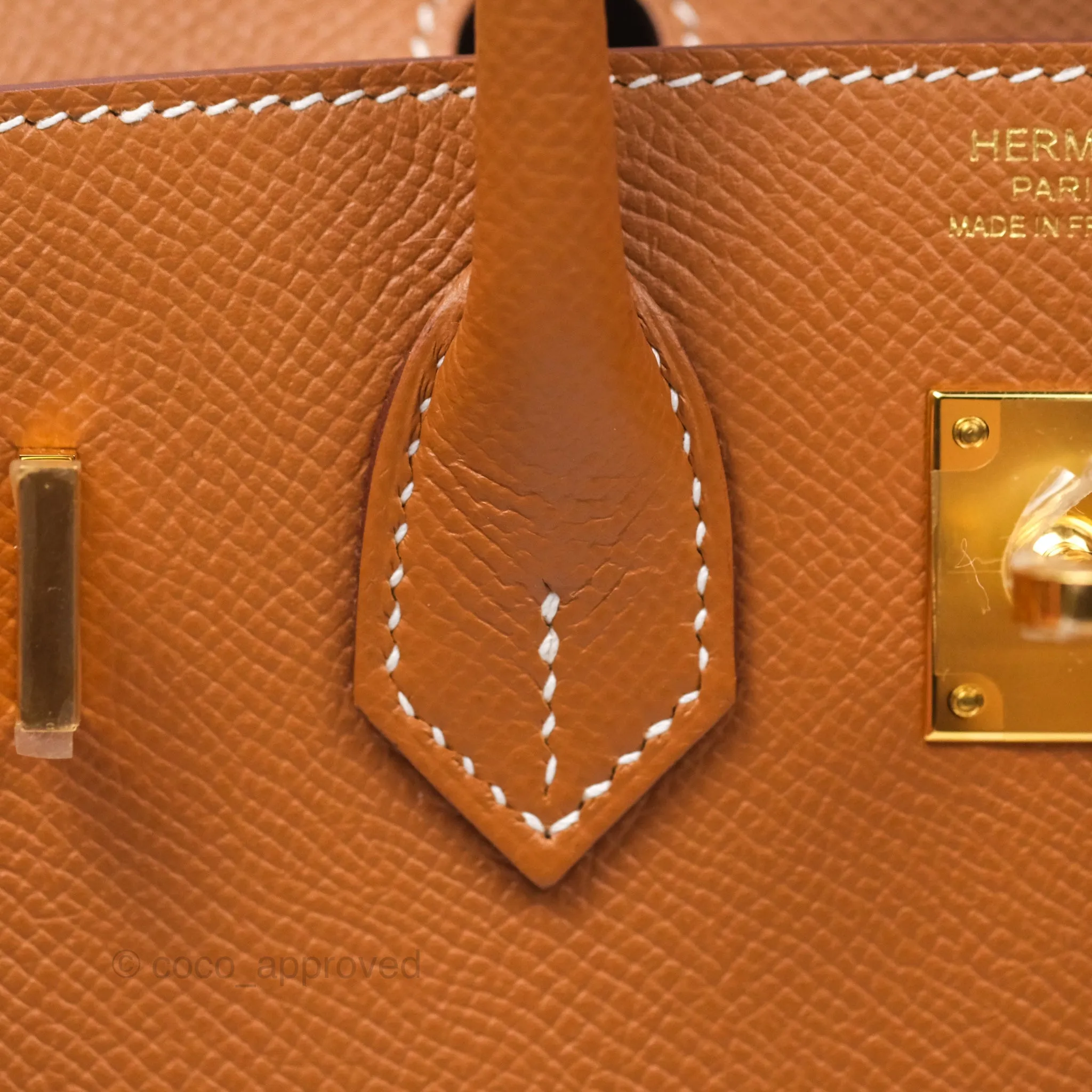 Hermes Birkin 25 Sellier Gold 37 Epsom Gold Hardware