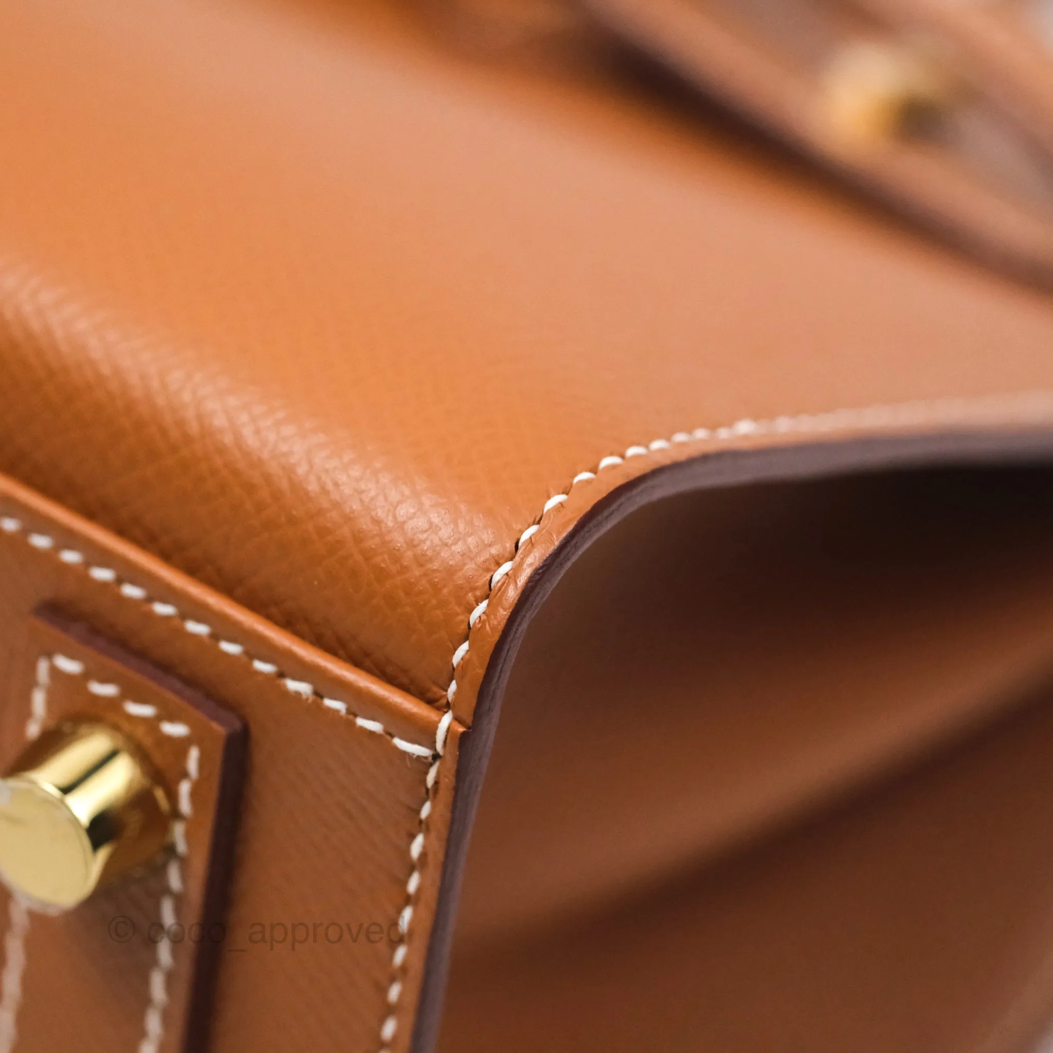 Hermes Birkin 25 Sellier Gold 37 Epsom Gold Hardware