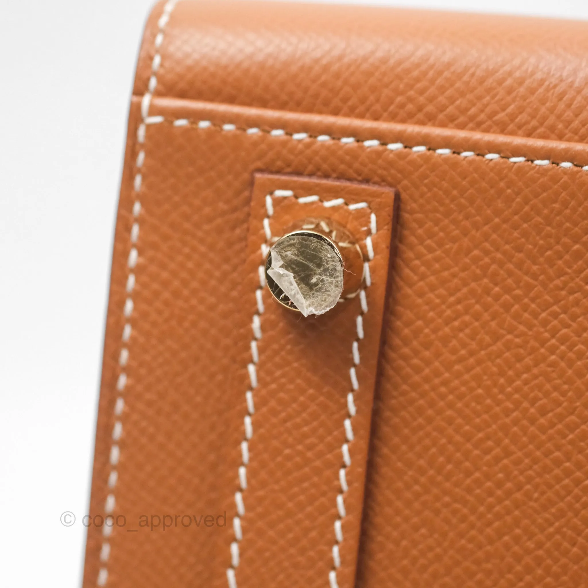 Hermes Birkin 25 Sellier Gold 37 Epsom Gold Hardware