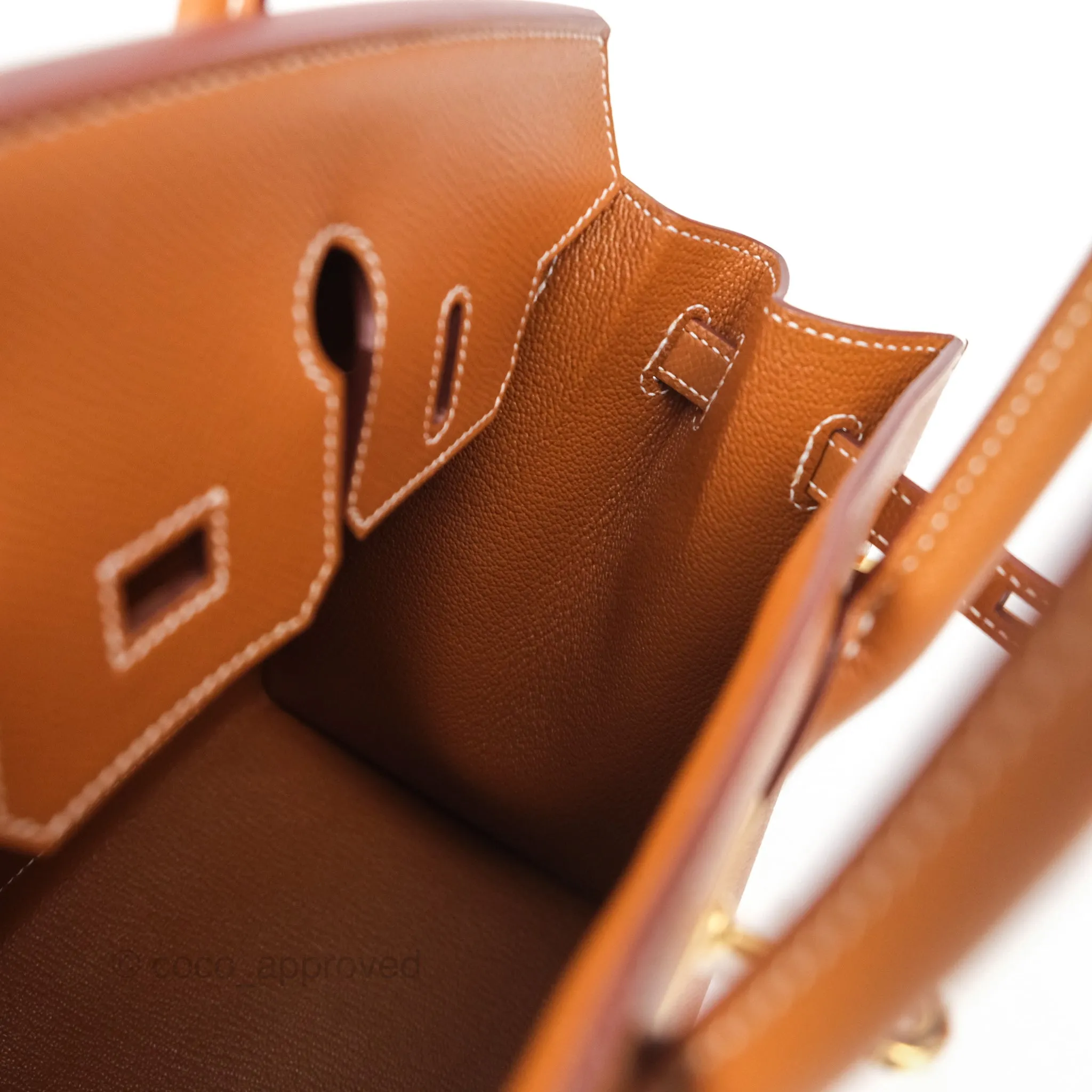Hermes Birkin 25 Sellier Gold 37 Epsom Gold Hardware
