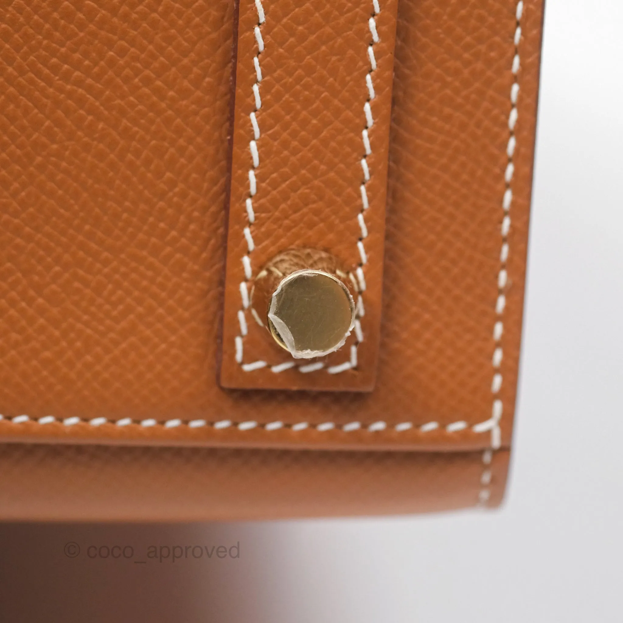 Hermes Birkin 25 Sellier Gold 37 Epsom Gold Hardware