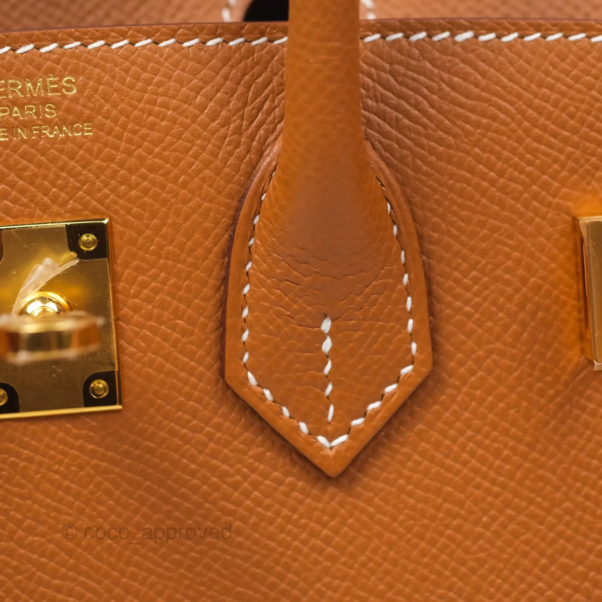 Hermes Birkin 25 Sellier Gold 37 Epsom Gold Hardware