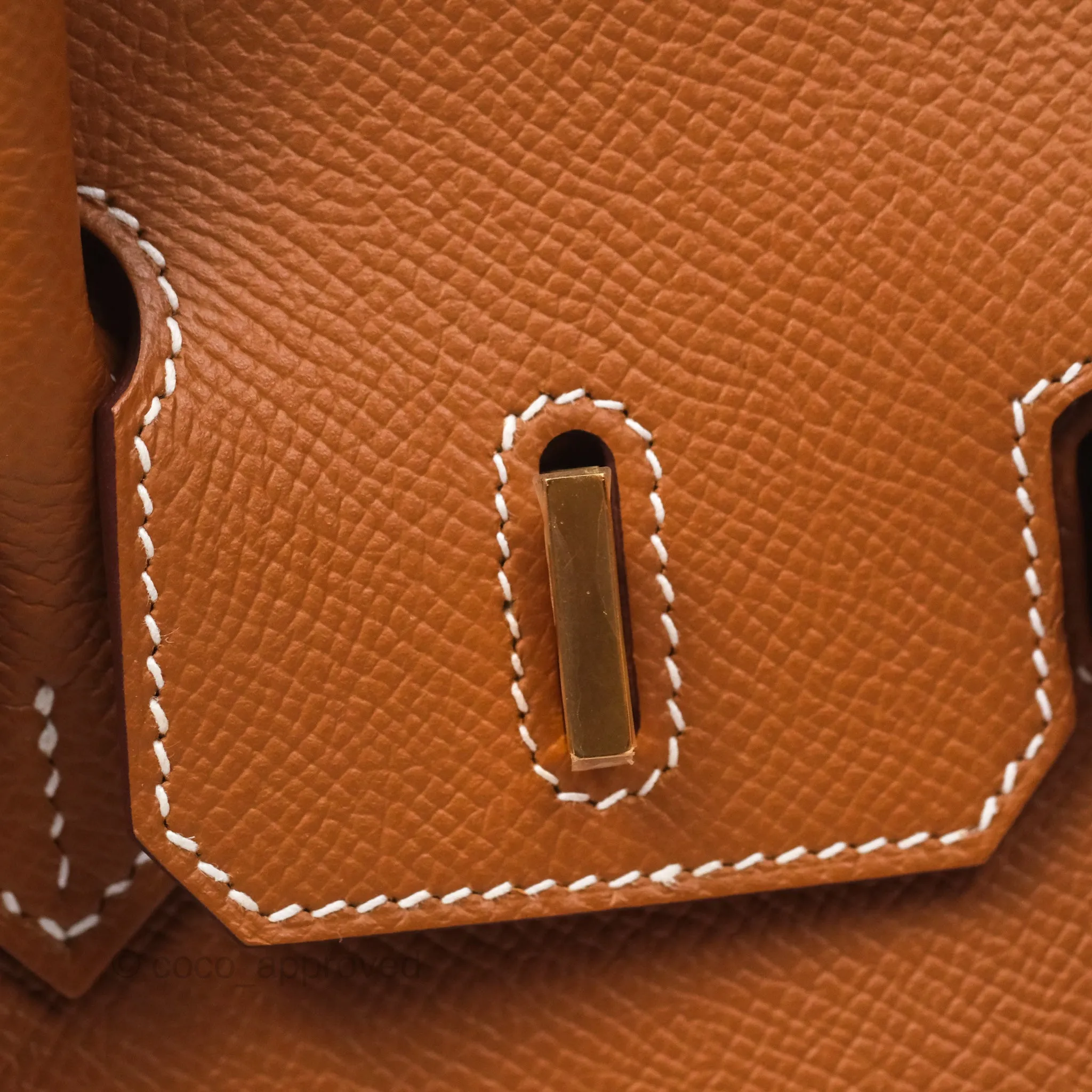 Hermes Birkin 25 Sellier Gold 37 Epsom Gold Hardware
