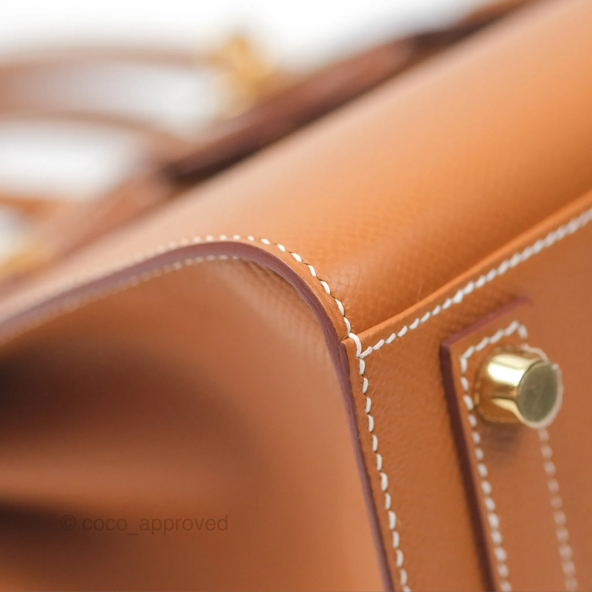 Hermes Birkin 25 Sellier Gold Epsom Gold Hardware