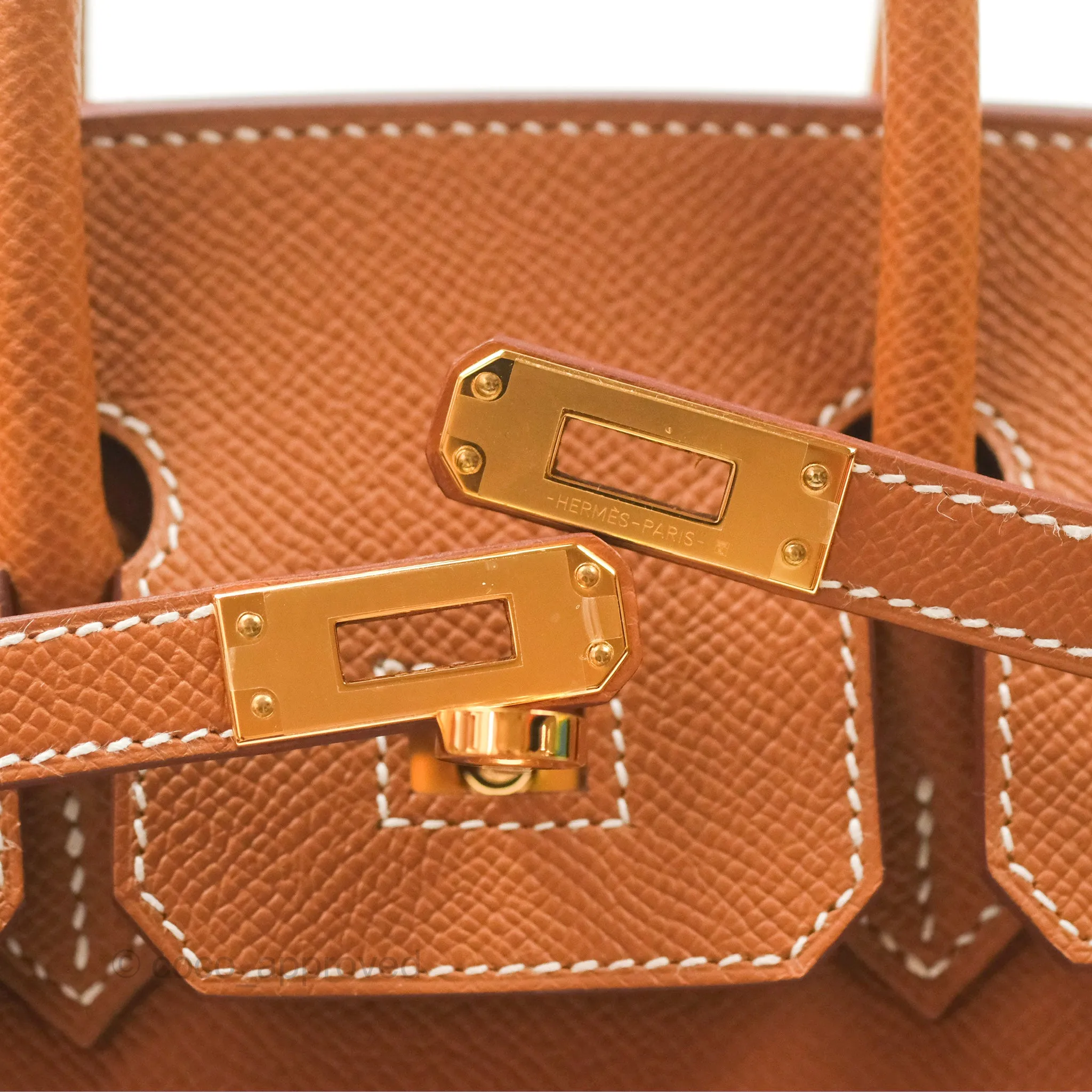 Hermes Birkin 25 Sellier Gold Epsom Gold Hardware