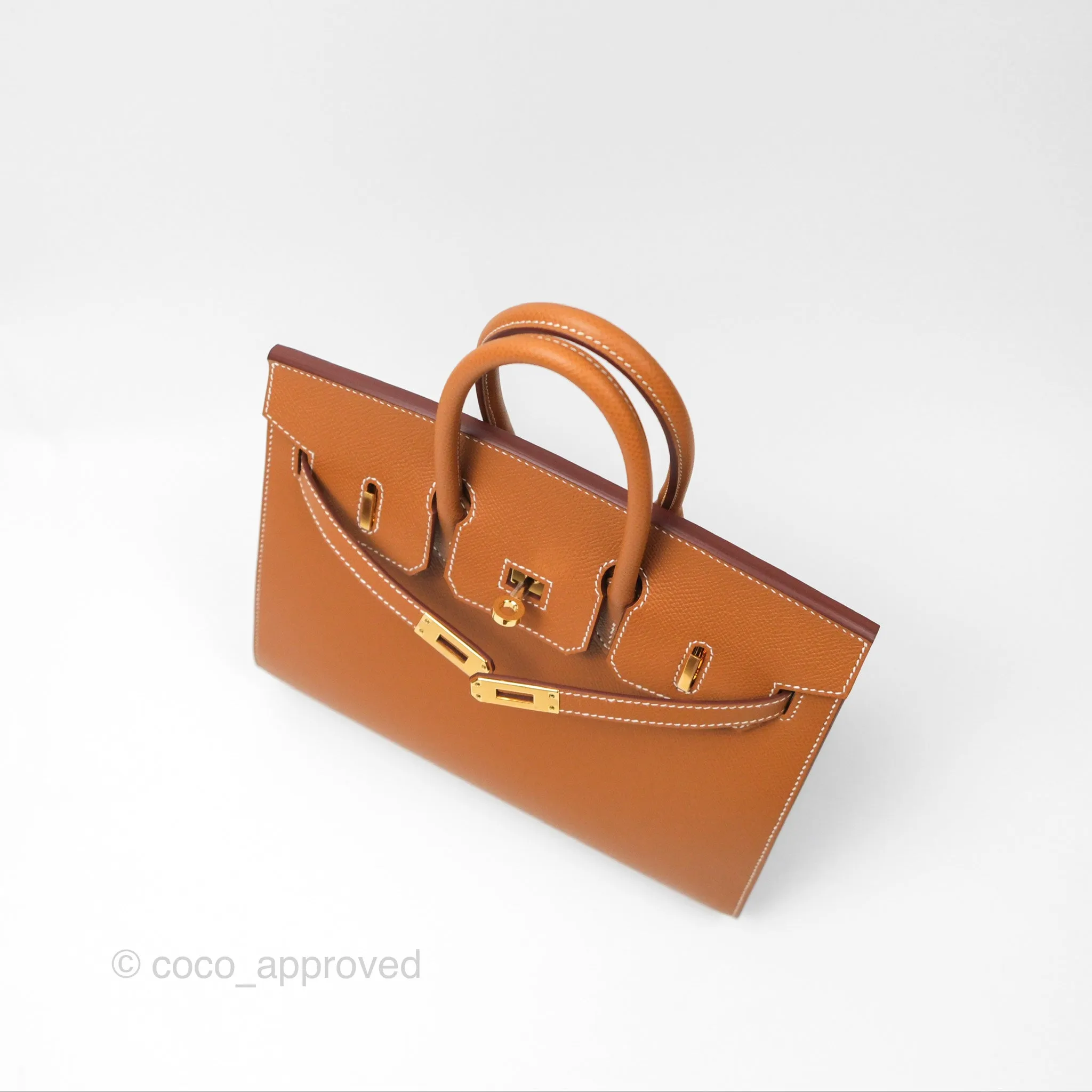 Hermes Birkin 25 Sellier Gold Epsom Gold Hardware