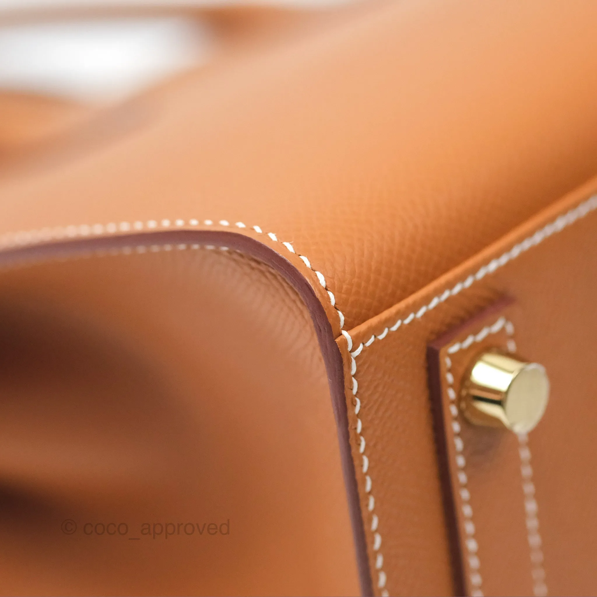 Hermes Birkin 25 Sellier Gold Epsom Gold Hardware